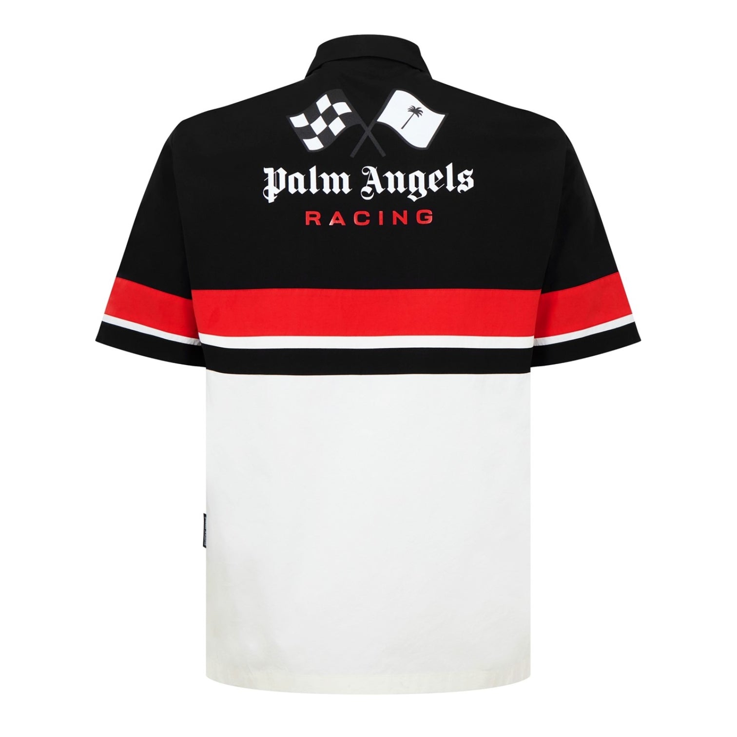 LUXURY HUB PALM ANGELS PALM RACE SHORT SLEEVE SHIRT