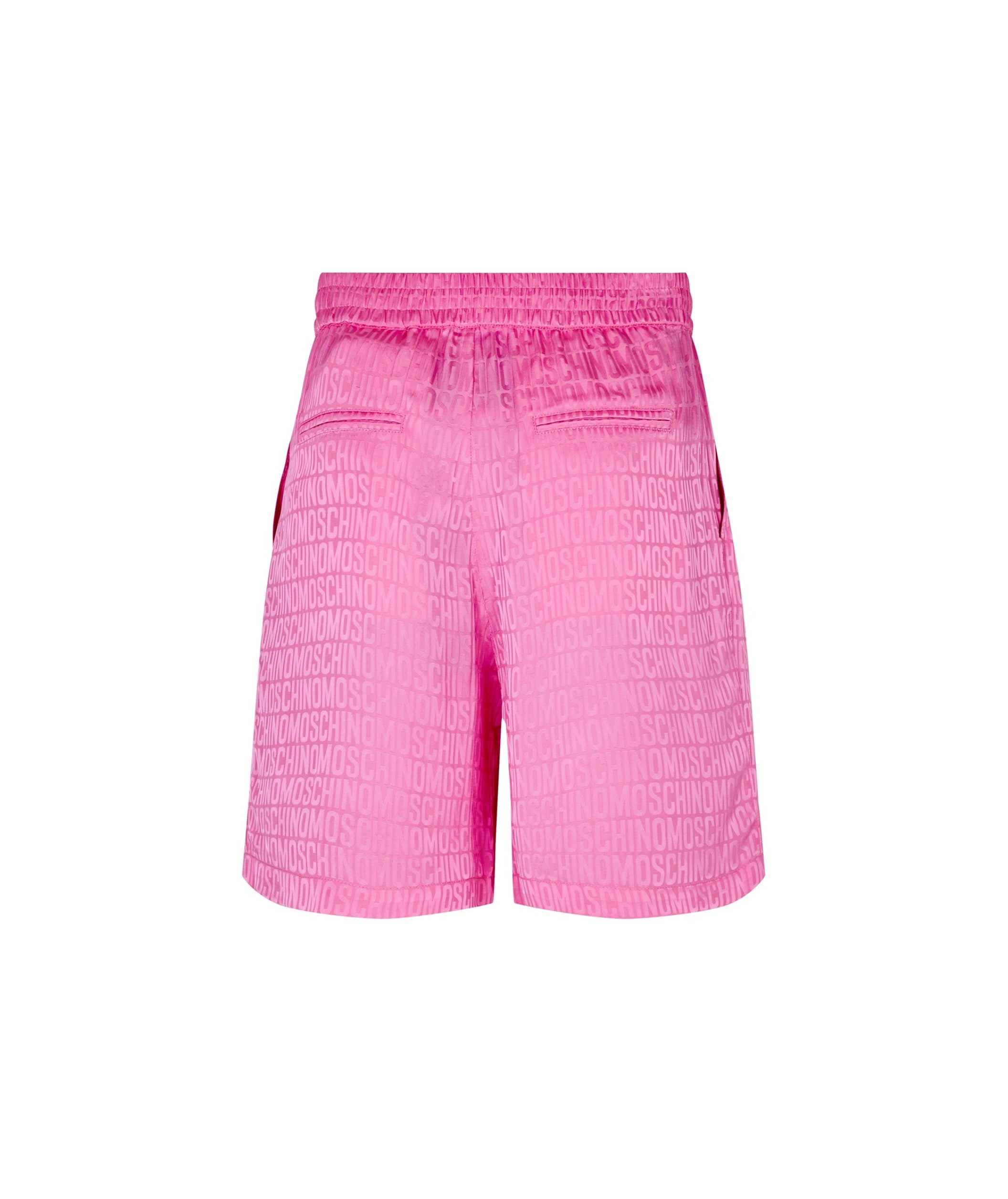 LUXURY HUB MOSCHINO MONOGRAM BERMUDA SHORTS