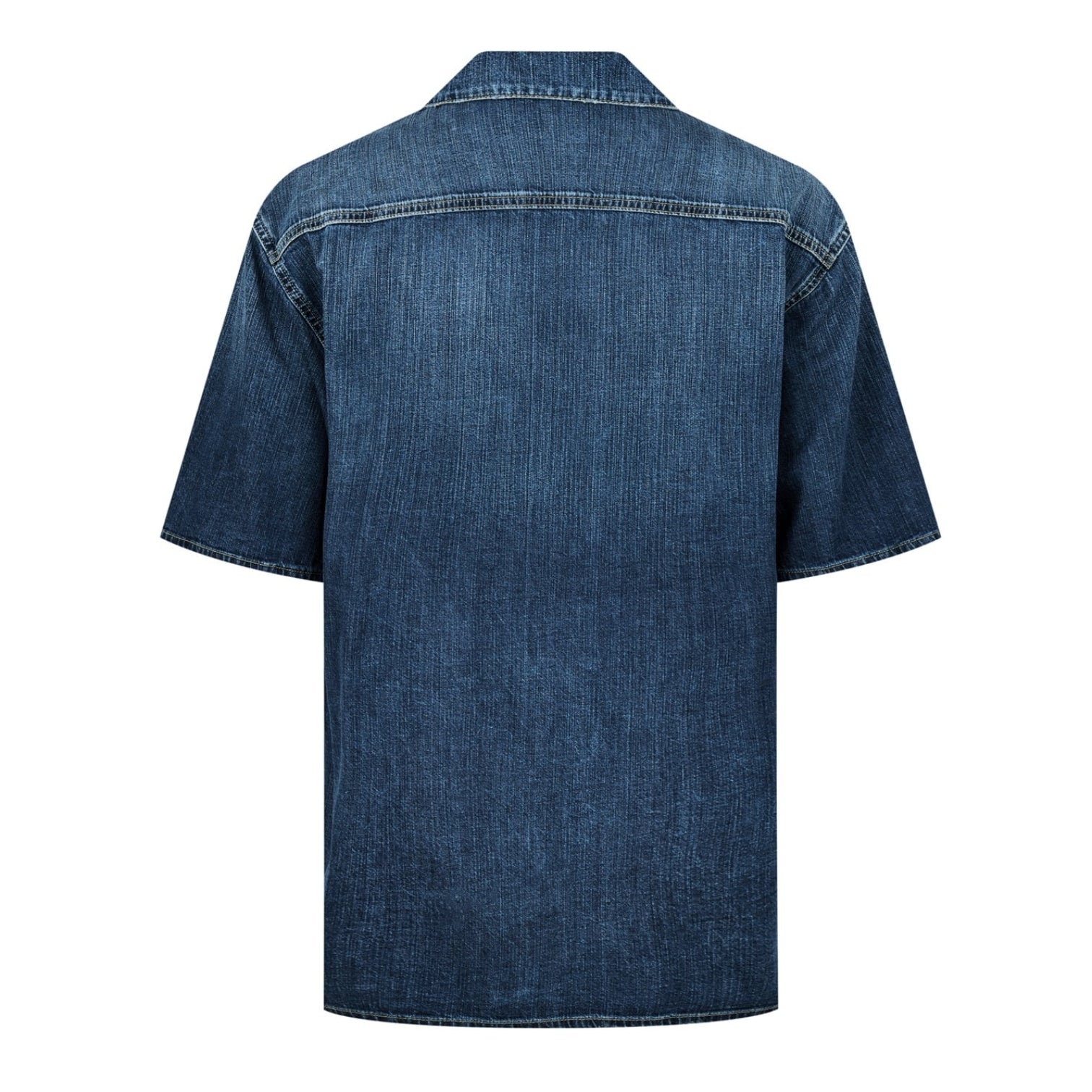 LUXURY HUB ALEXANDER MCQUEEN DENIM BOWLING SHIRT