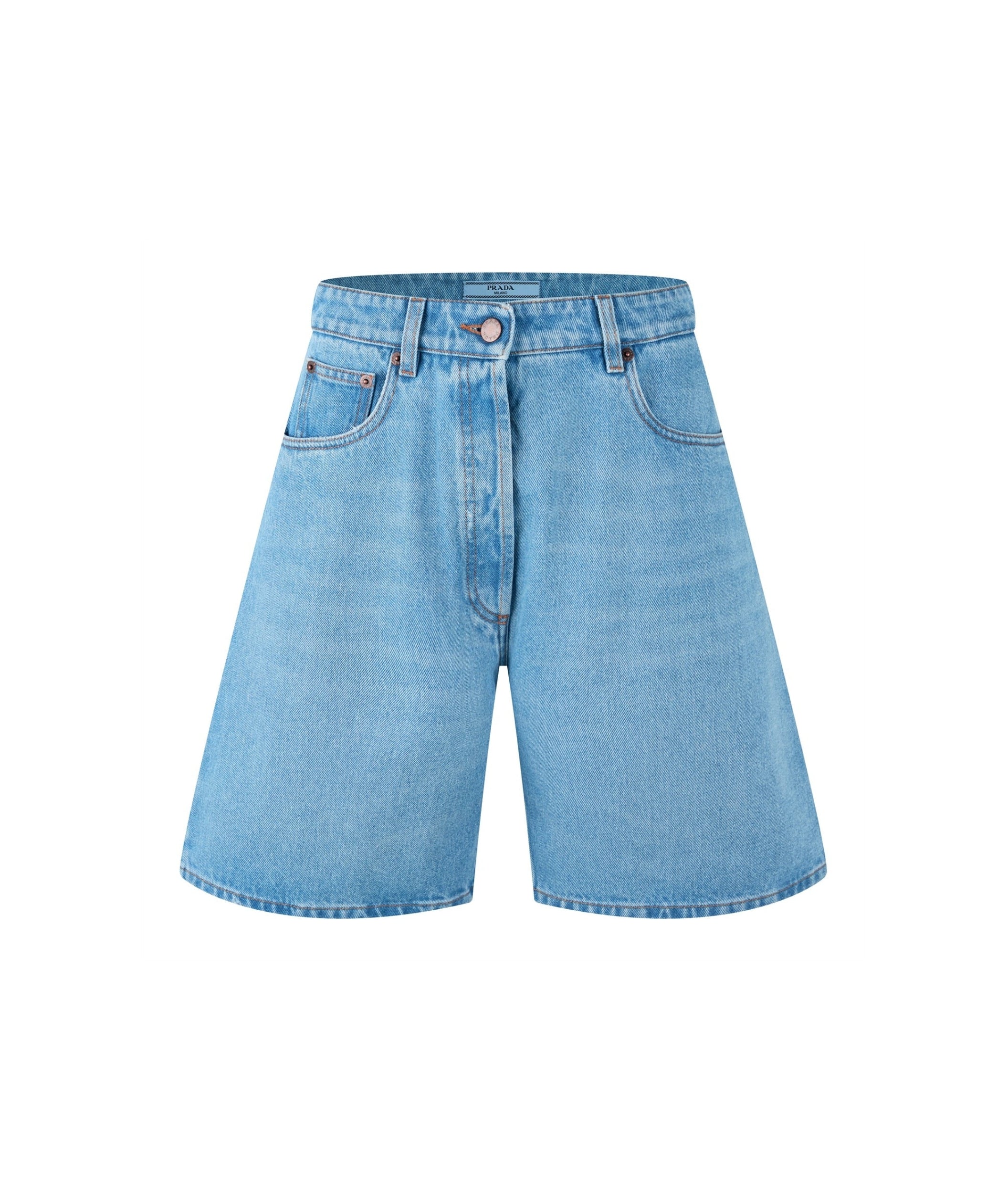 LUXURY HUB PRADA DENIM BERMUDA SHORTS