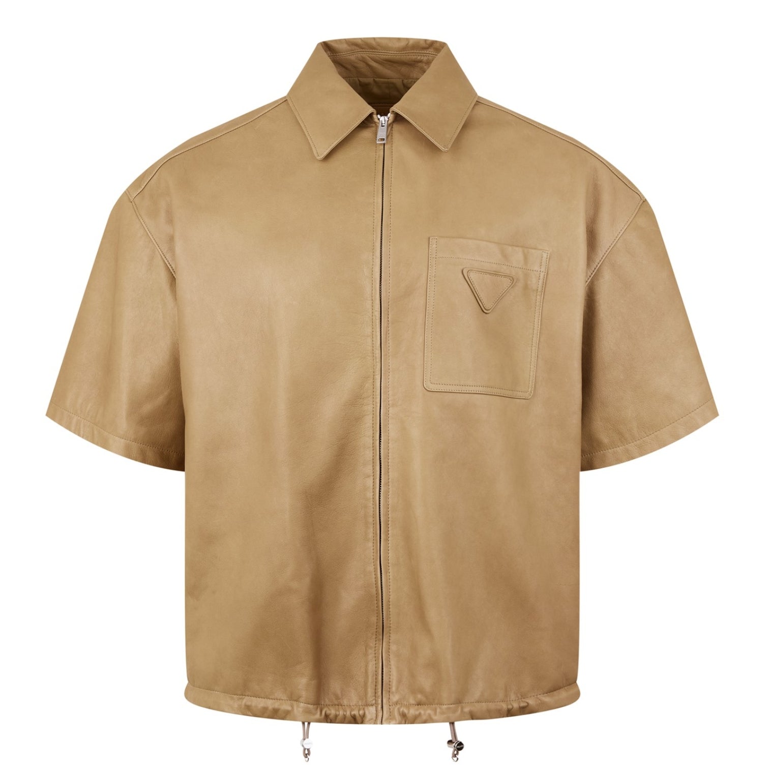 LUXURY HUB PRADA NAPPA LEATHER SHIRT