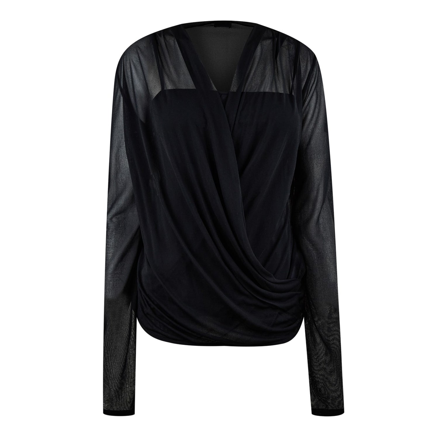 LUXURY HUB GIVENCHY GIV DRAPPED TOP