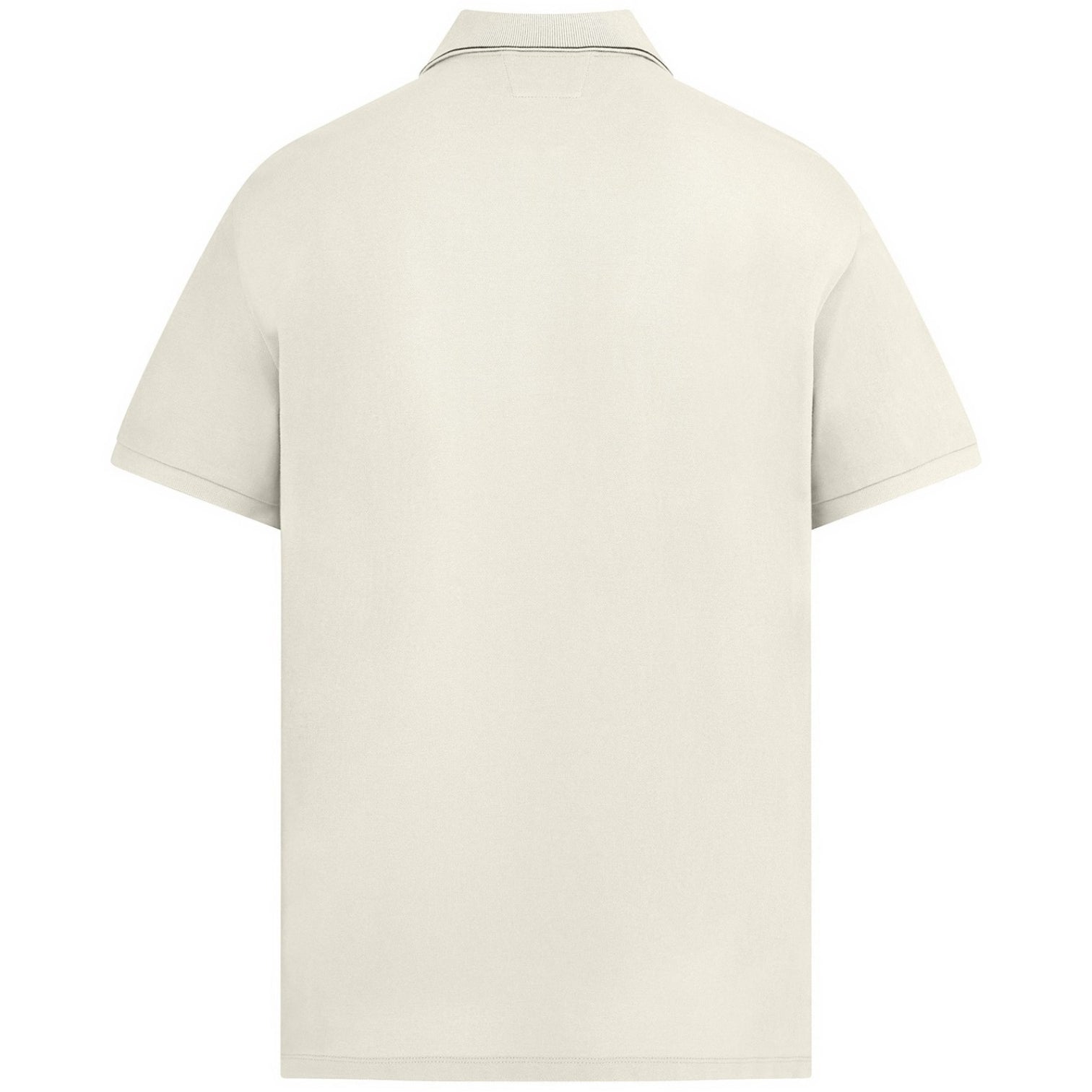 LUXURY HUB CP COMPANY SHORT SLEEVE TIPPED POLO SHIRT