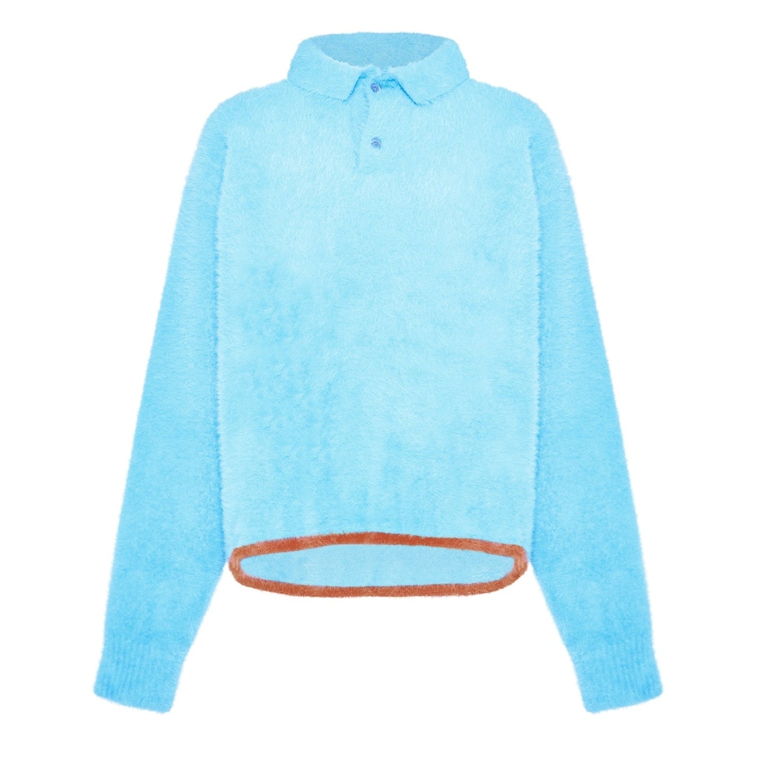 LUXURY HUB JACQUEMUS NEVE LONG SLEEVE POLO SHIRT