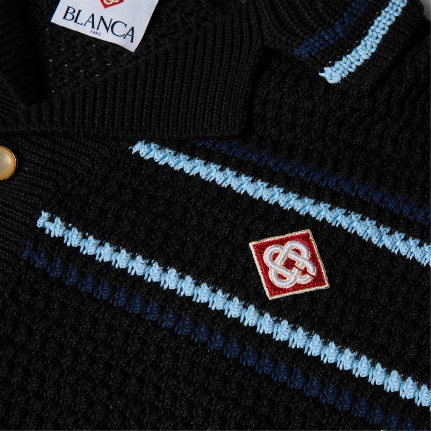 LUXURY HUB CASABLANCA CASA CROCHET SHIRT