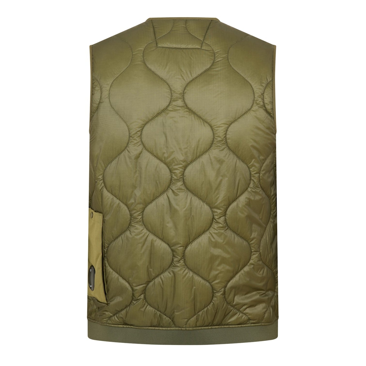 LUXURY HUB CP COMPANY MEN'S LENS QUILTED SLEEVELESS GILET