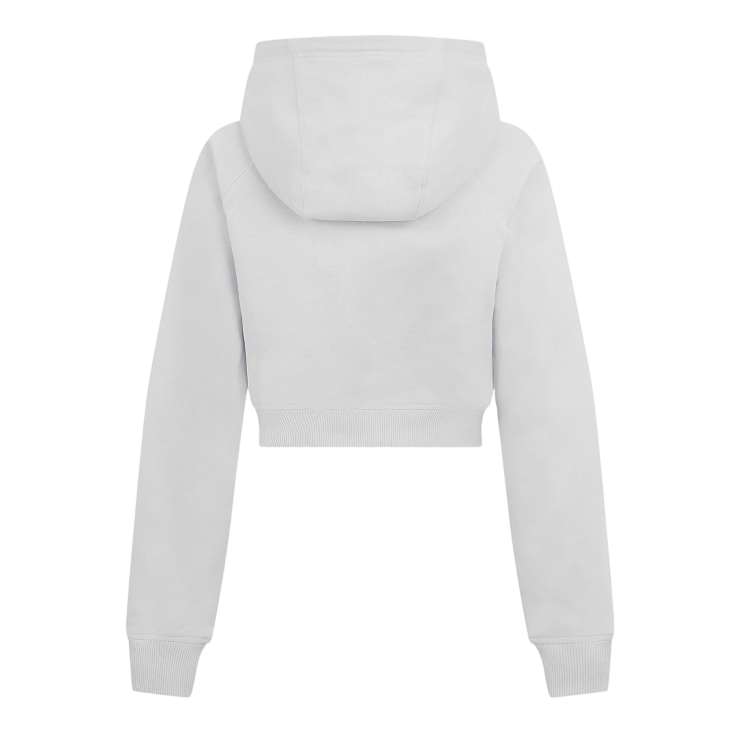 LUXURY HUB CASABLANCA WOMEN'S STACK LOGO OVER THE HEAD CROPPED HOODIE