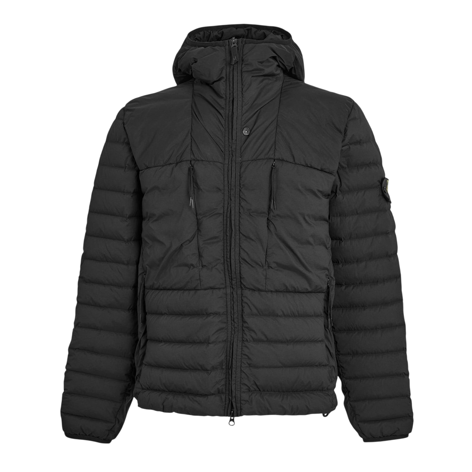 LUXURY HUB STONE ISLAND MEN'S DUCK DOWN FULL ZIP MEDIUM PUFFER JACKET