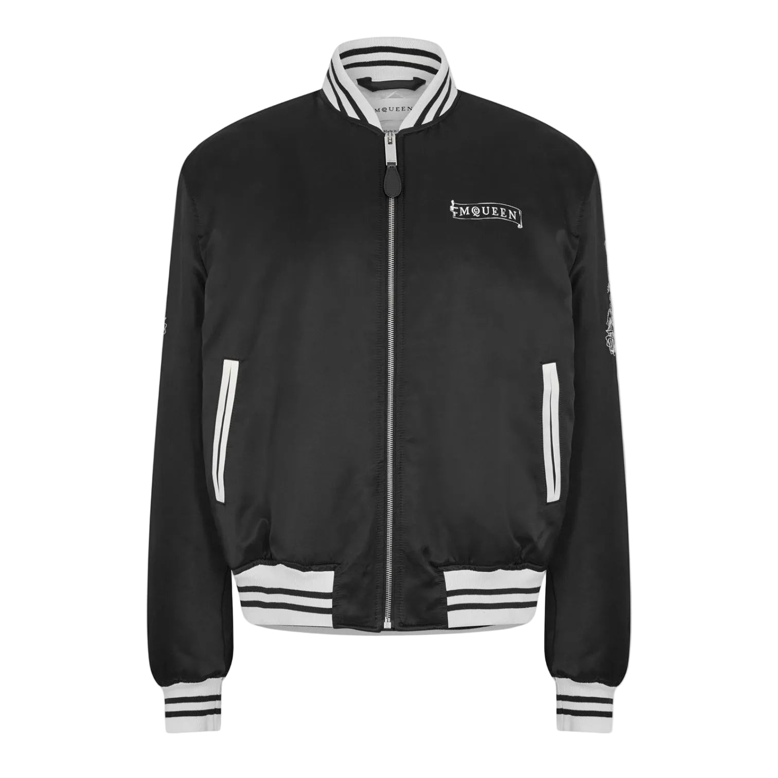 LUXURY HUB ALEXANDER MCQUEEN MEN'S TAILORED BOMBER JACKET
