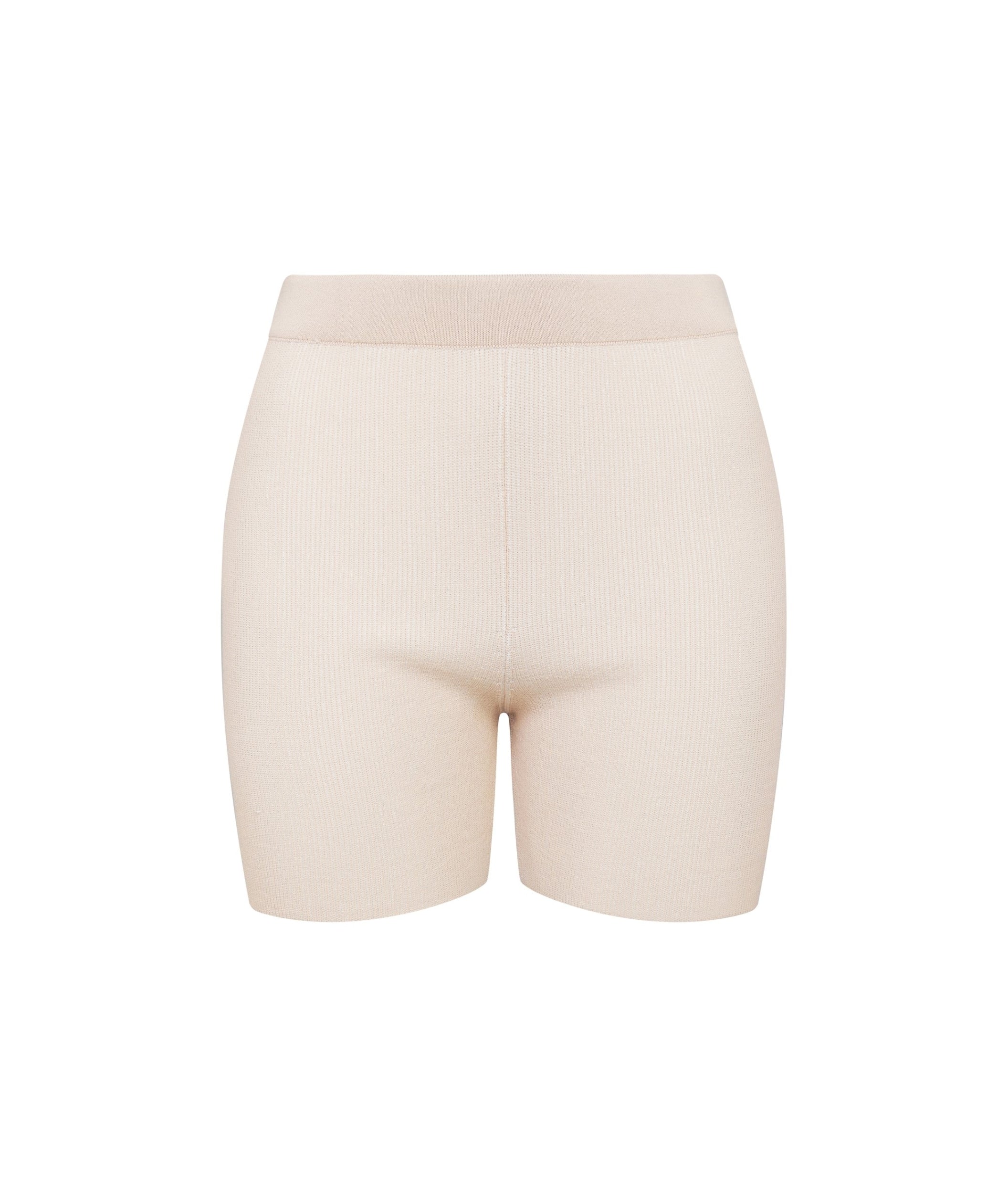 LUXURY HUB JACQUEMUS LE SHORT ARANCIA RIBBED BIKER SHORTS