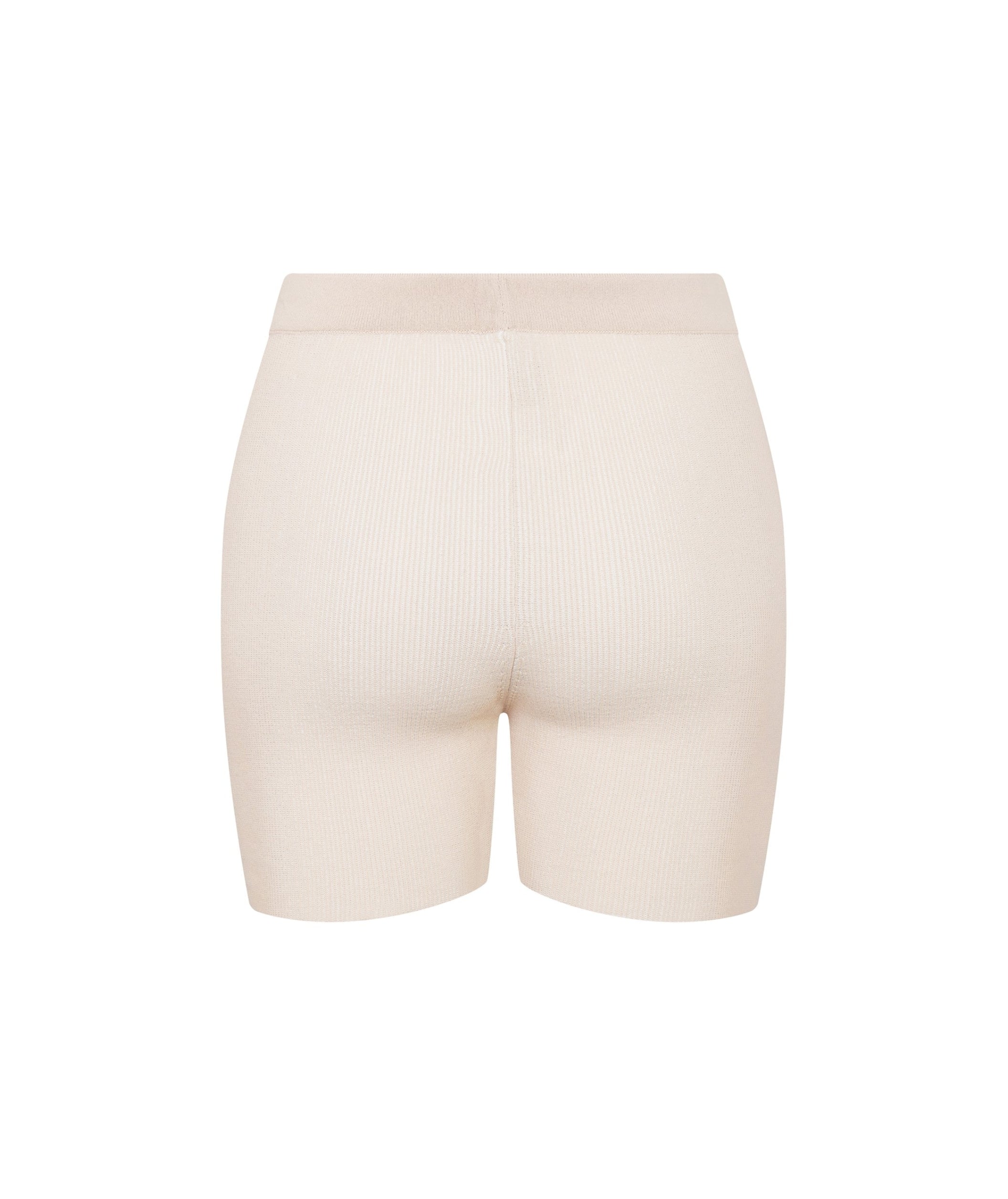 LUXURY HUB JACQUEMUS LE SHORT ARANCIA RIBBED BIKER SHORTS