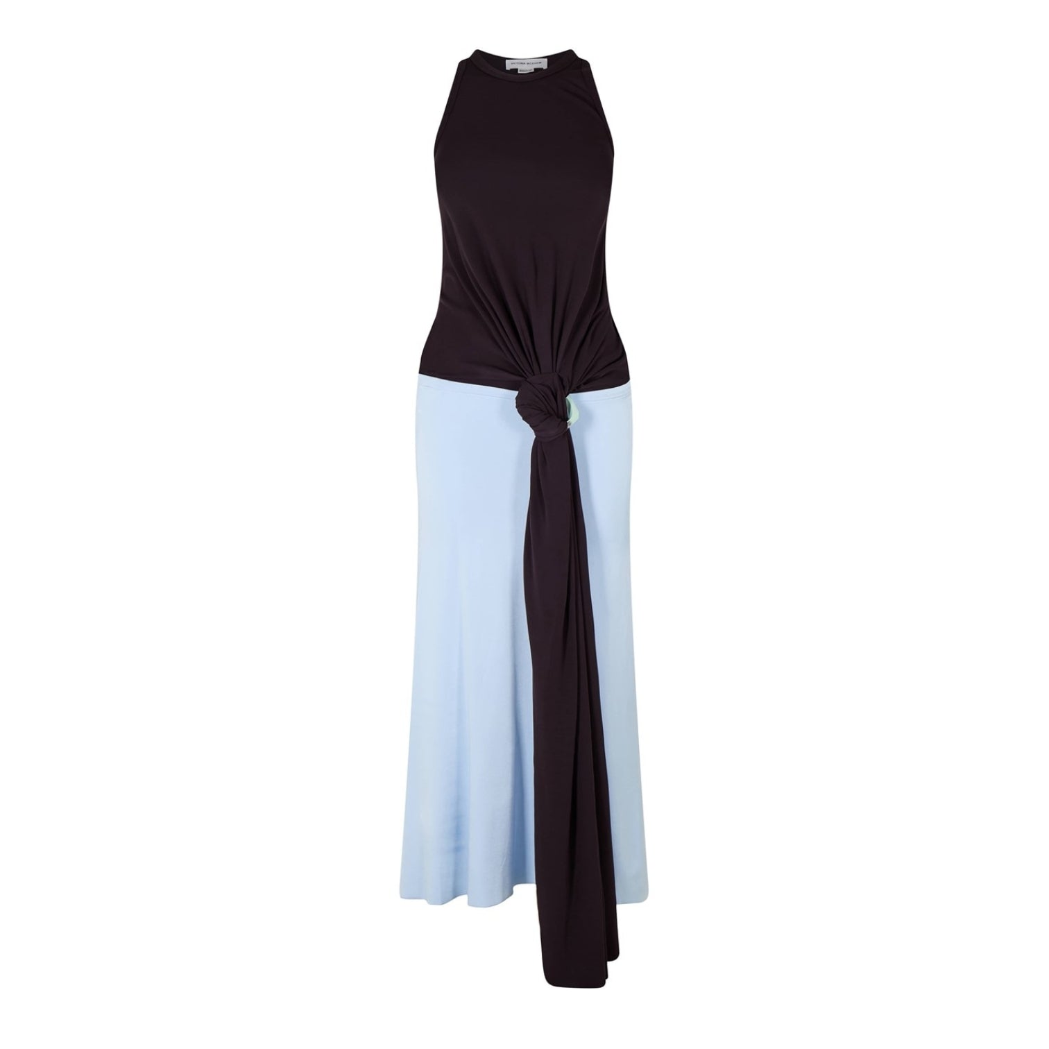 LUXURY HUB VICTORIA BECKHAM JERSEY MIDI DRESS