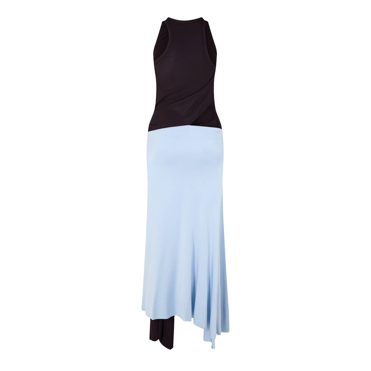 LUXURY HUB VICTORIA BECKHAM JERSEY MIDI DRESS