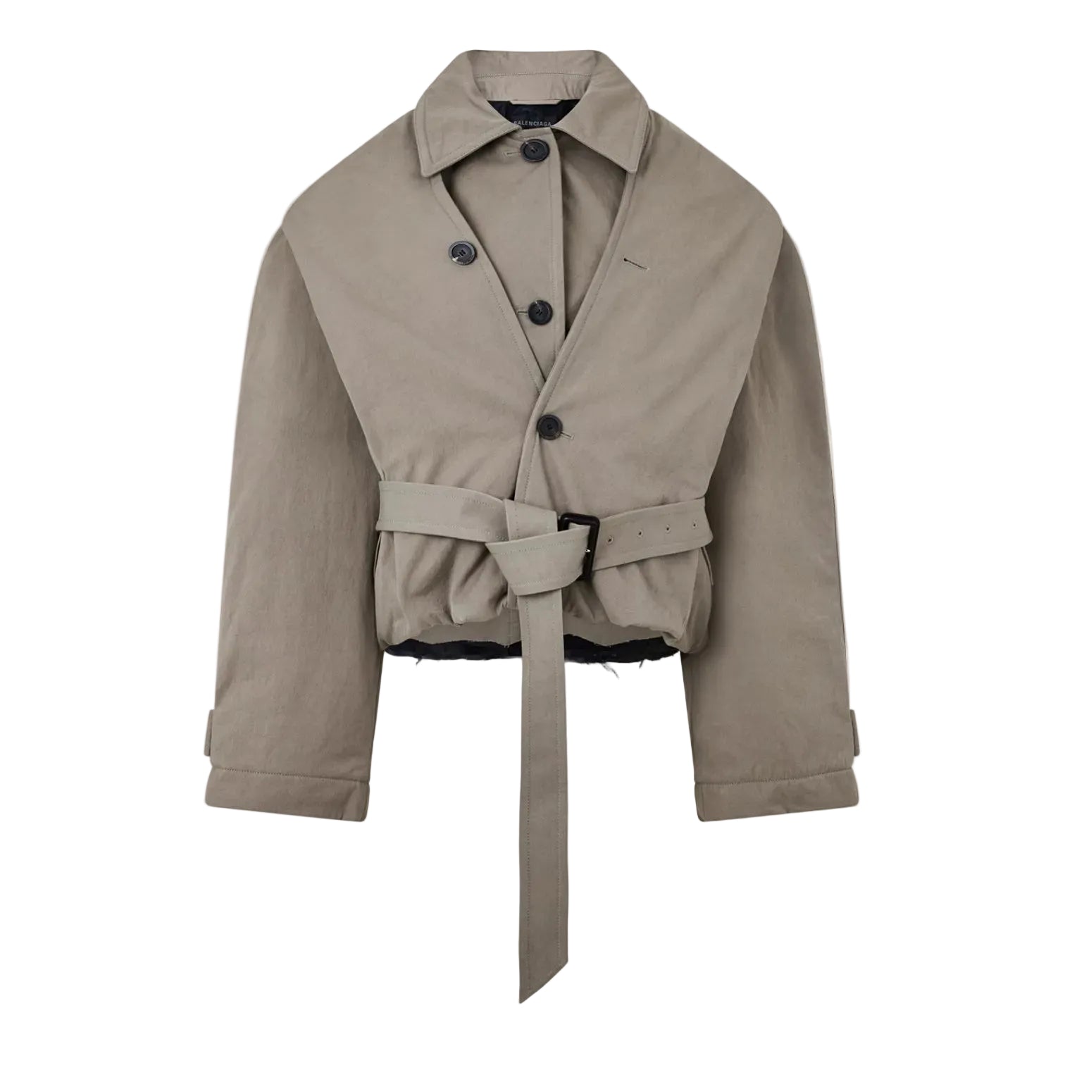 LUXURY HUB BALENCIAGA WOMEN'S HOODED TRENCH COAT