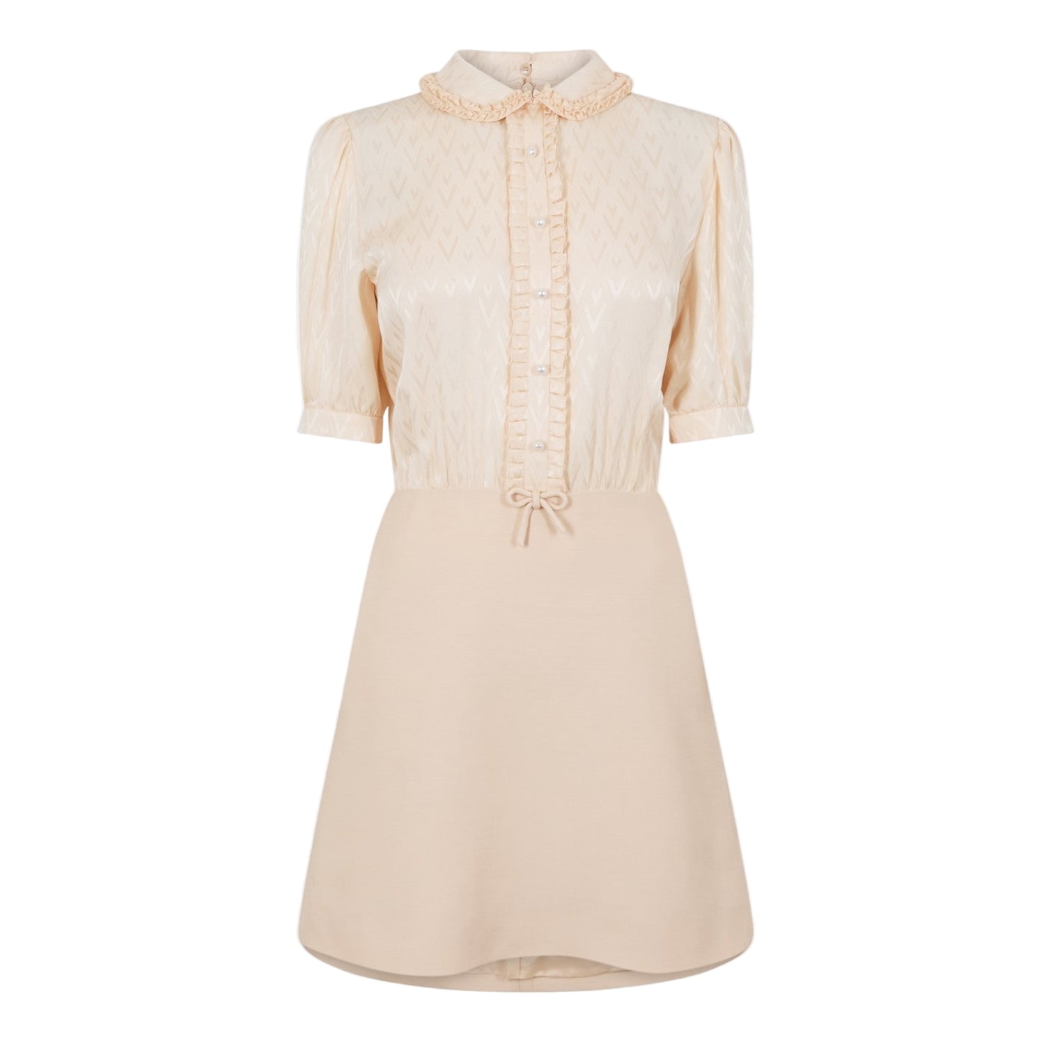 LUXURY HUB VALENTINO CREPE COUTURE MINI DRESS