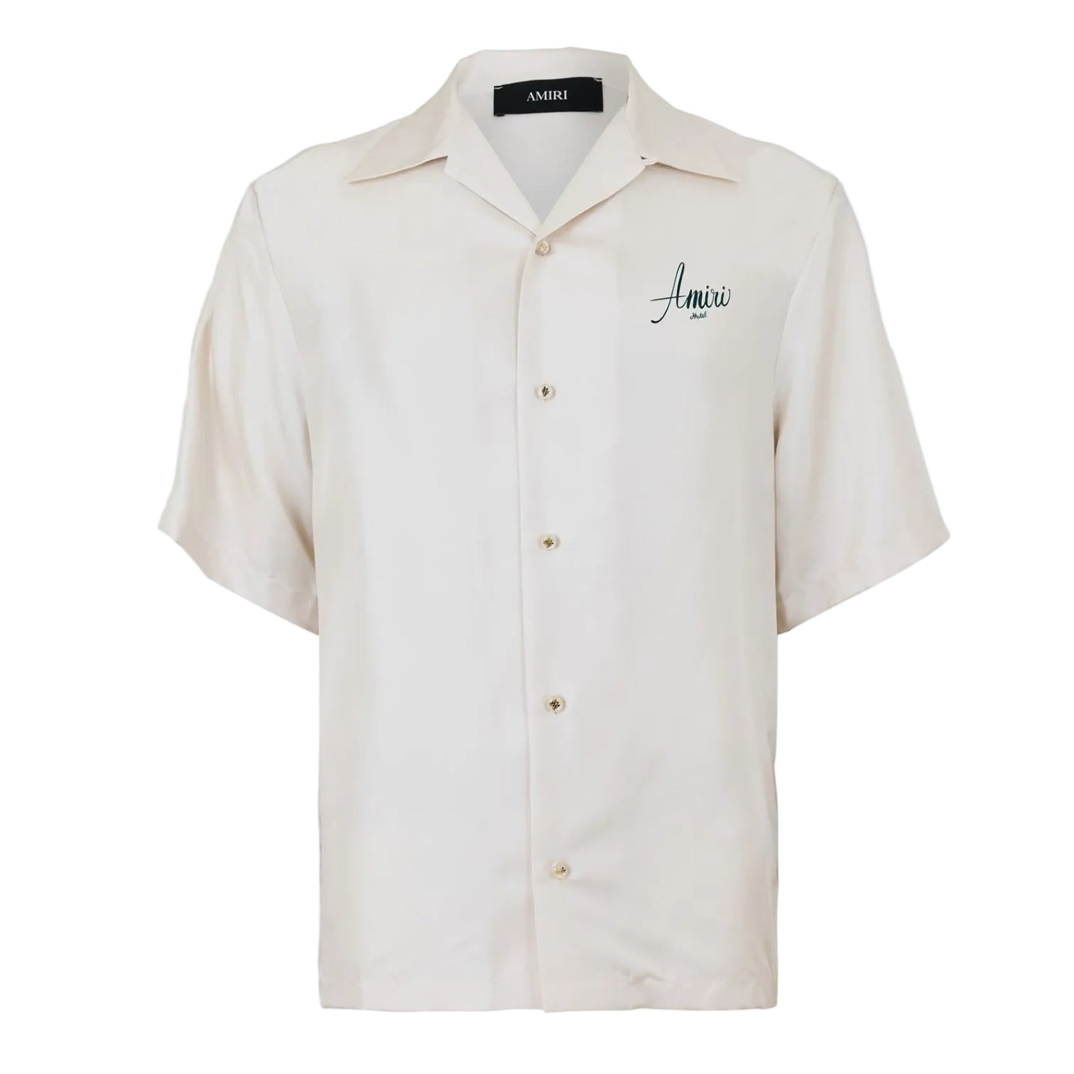 LUXURY HUB AMIRI MEN'S SHORT SLEEVE TAILORED FIT BOWLING SHIRT