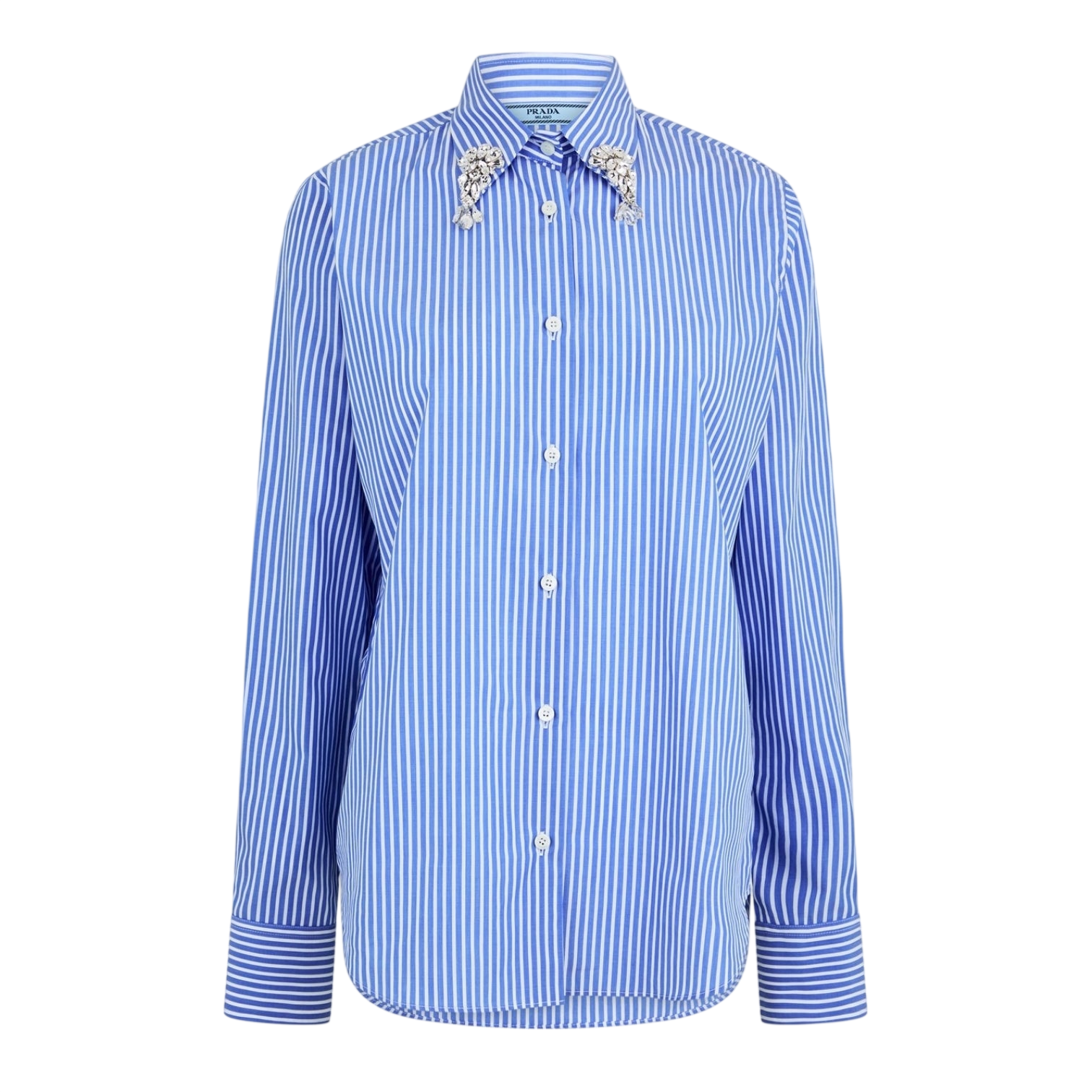LUXURY HUB PRADA EMBELLISHED SHIRT
