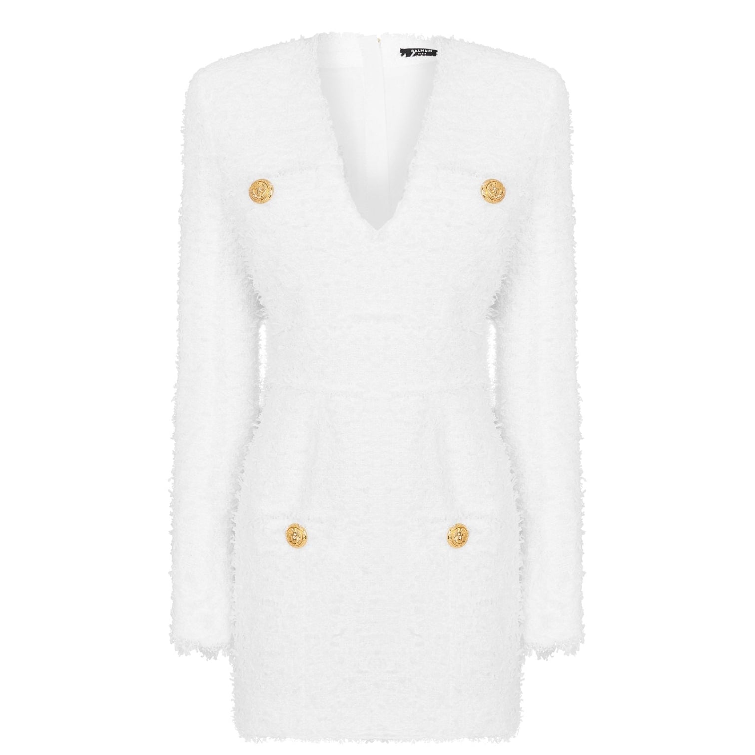 LUXURY HUB BALMAIN TWEED MINI DRESS