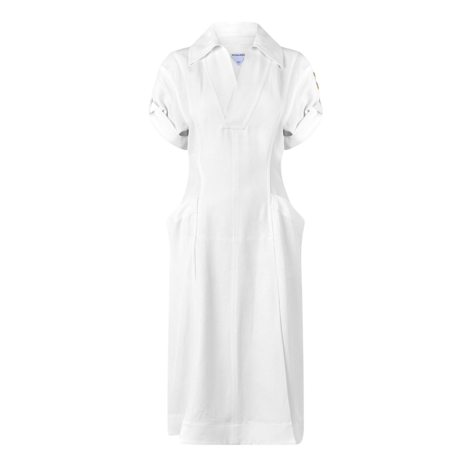 LUXURY HUB BOTTEGA VENETA WOMEN'S LINEN A LINE DRESS