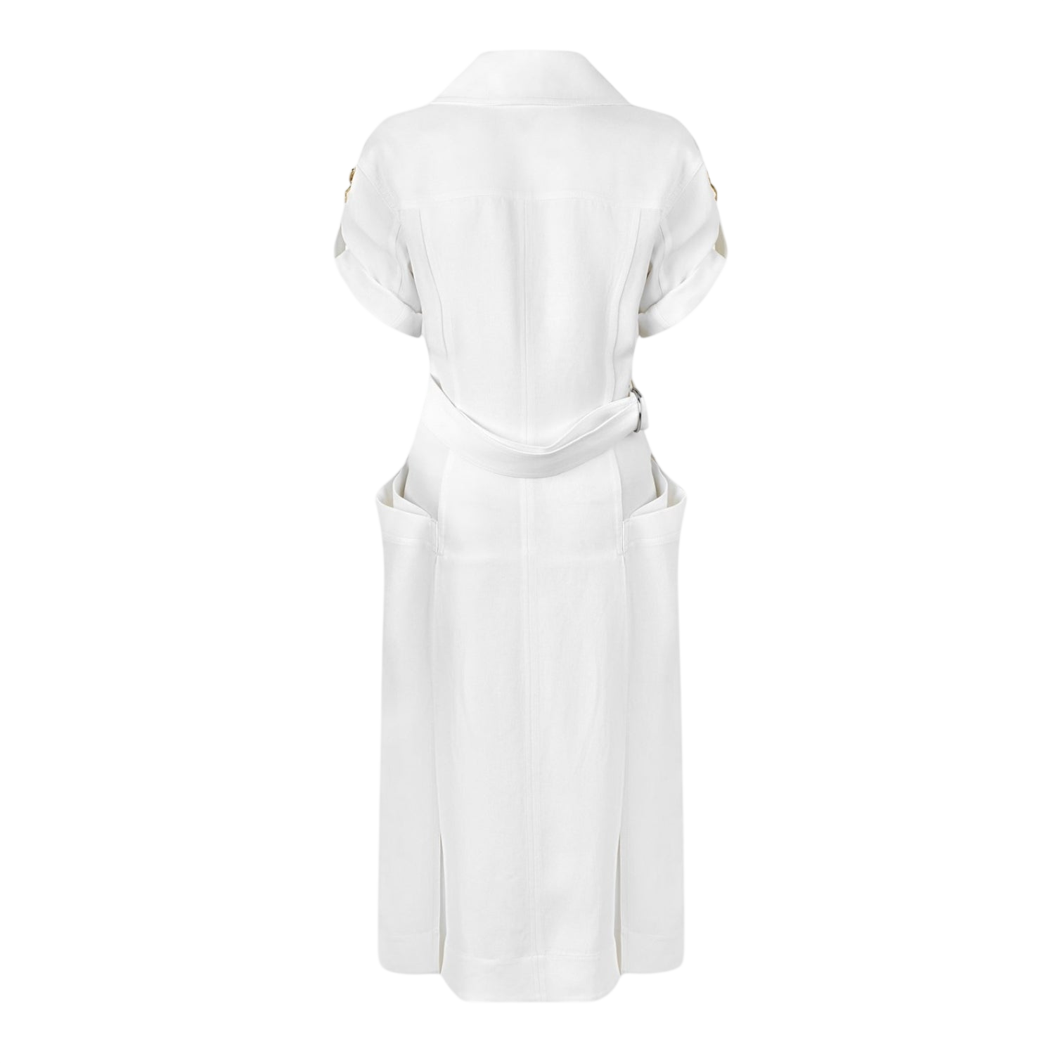 LUXURY HUB BOTTEGA VENETA WOMEN'S LINEN A LINE DRESS