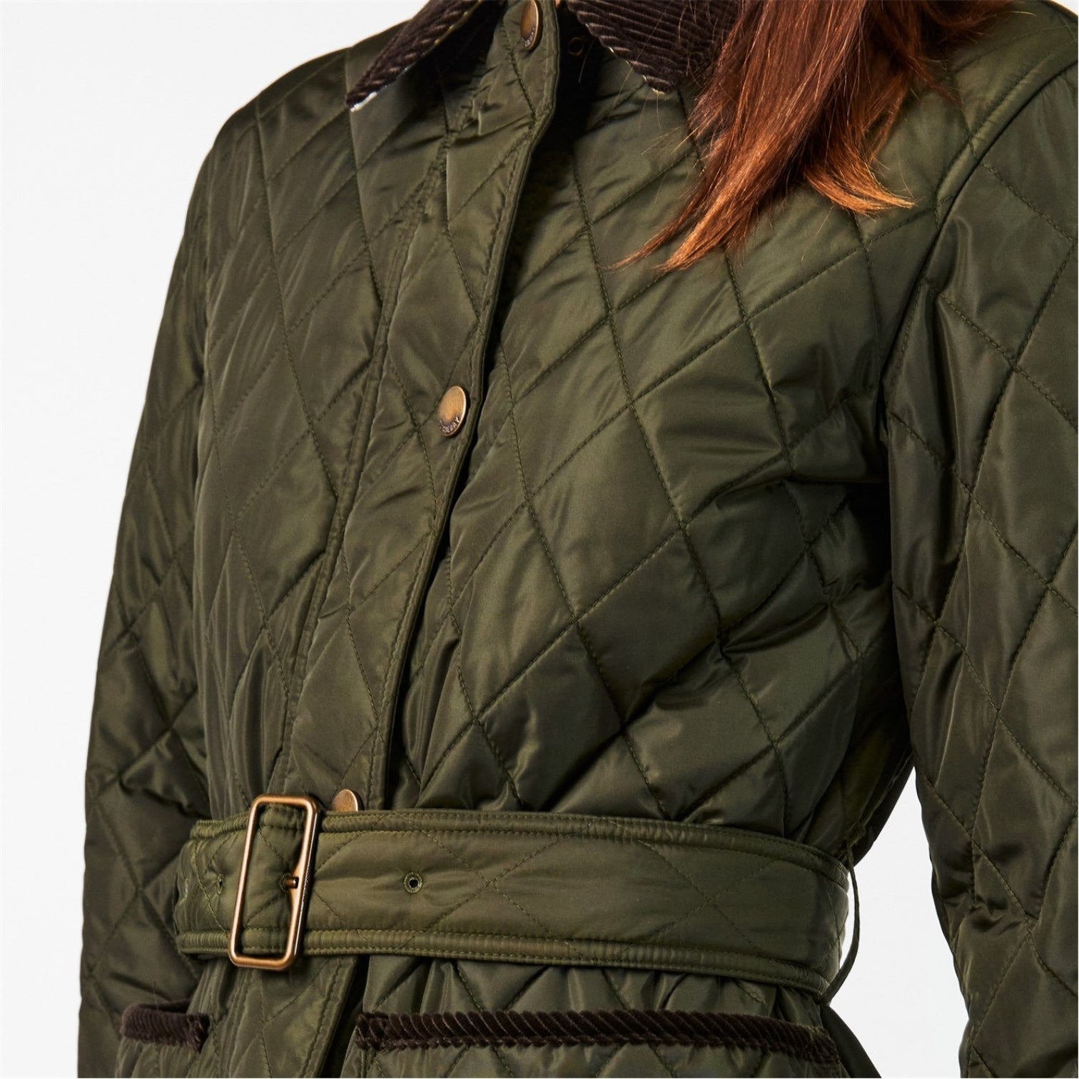 LUXURY HUB BURBERRY WOMEN'S CHILTERN DIAMOND QUILTED JACKET