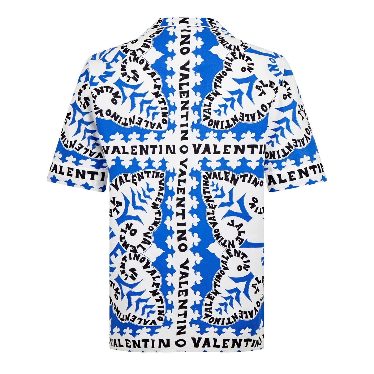 LUXURY HUB VALENTINO SHORT SLEEVE COTTON BANDANA SHIRT