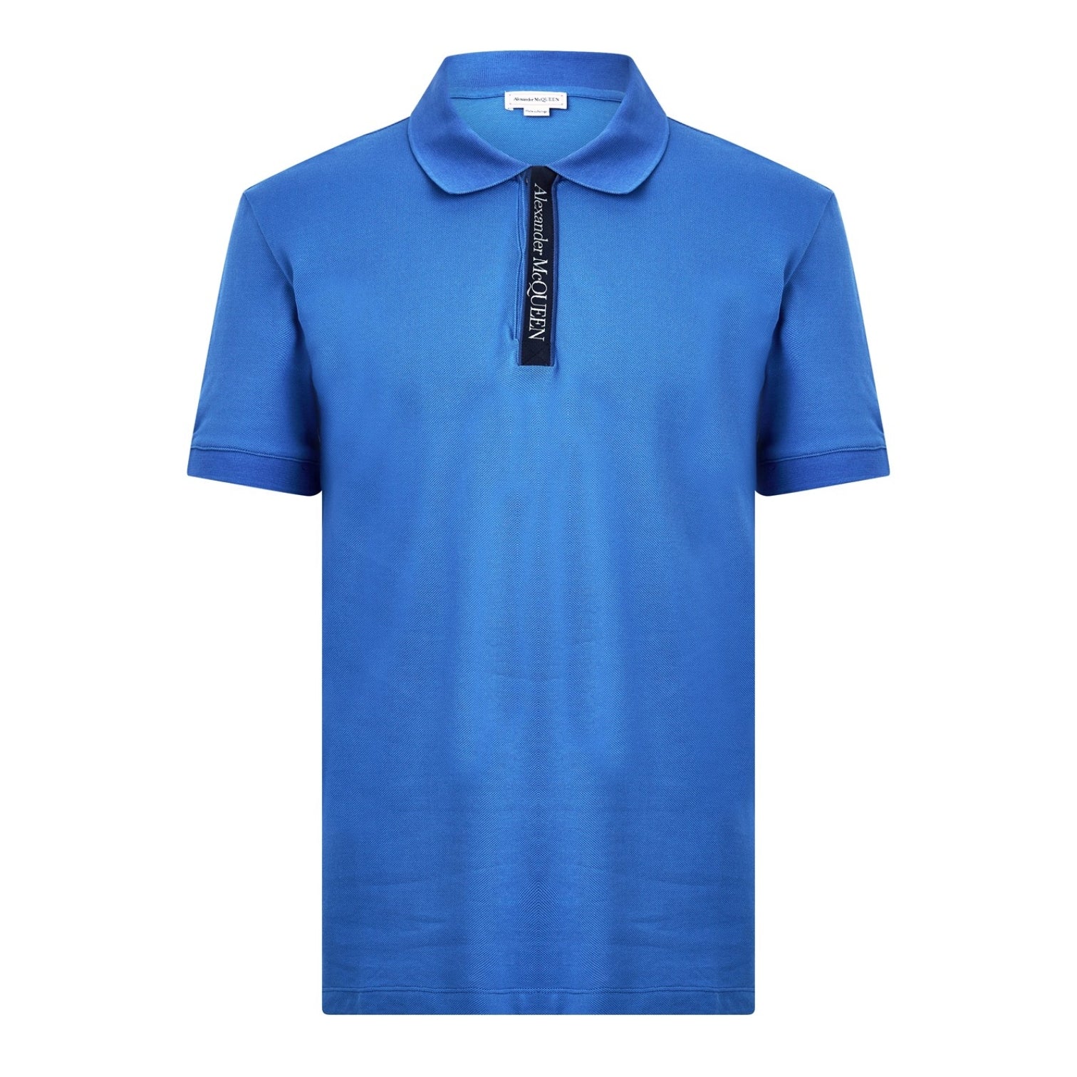 LUXURY HUB ALEXANDER MCQUEEN TAPE POLO SHIRT