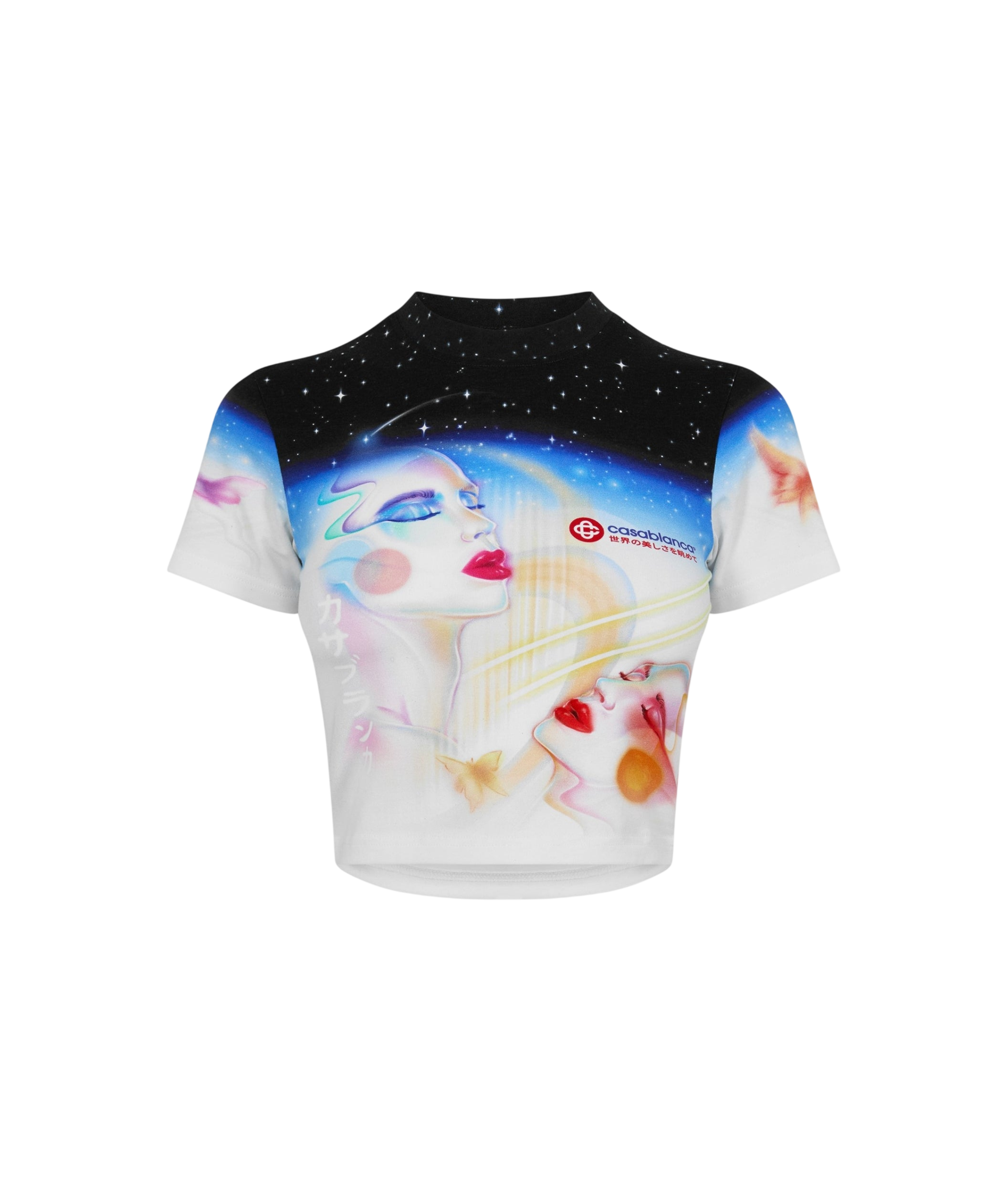 LUXURY HUB CASABLANCA WOMEN'S CASA GALACTIC BABY TEE