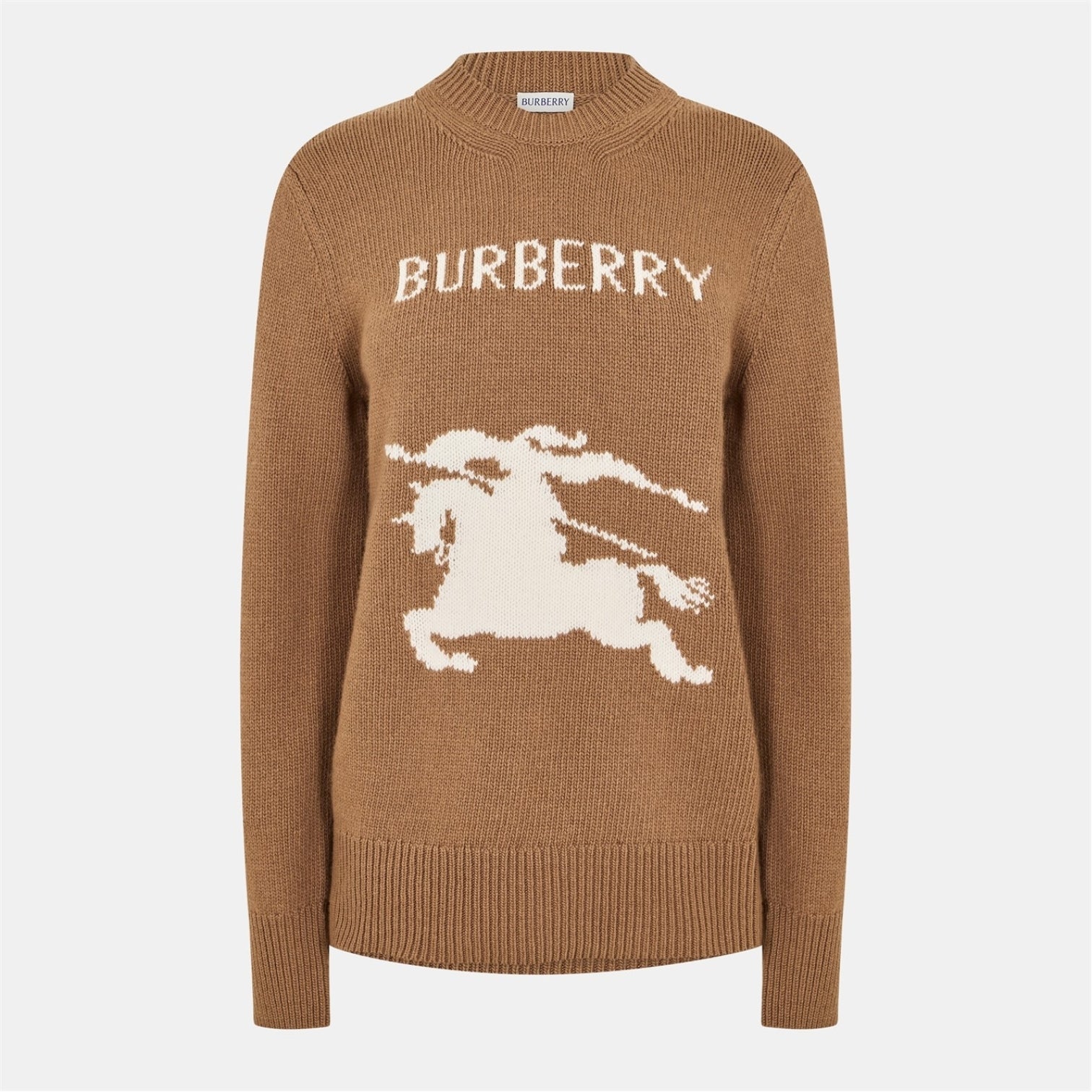 LUXURY HUB BURBERRY WOMEN'S BURB SCARLETT CREW NECK JUMPER