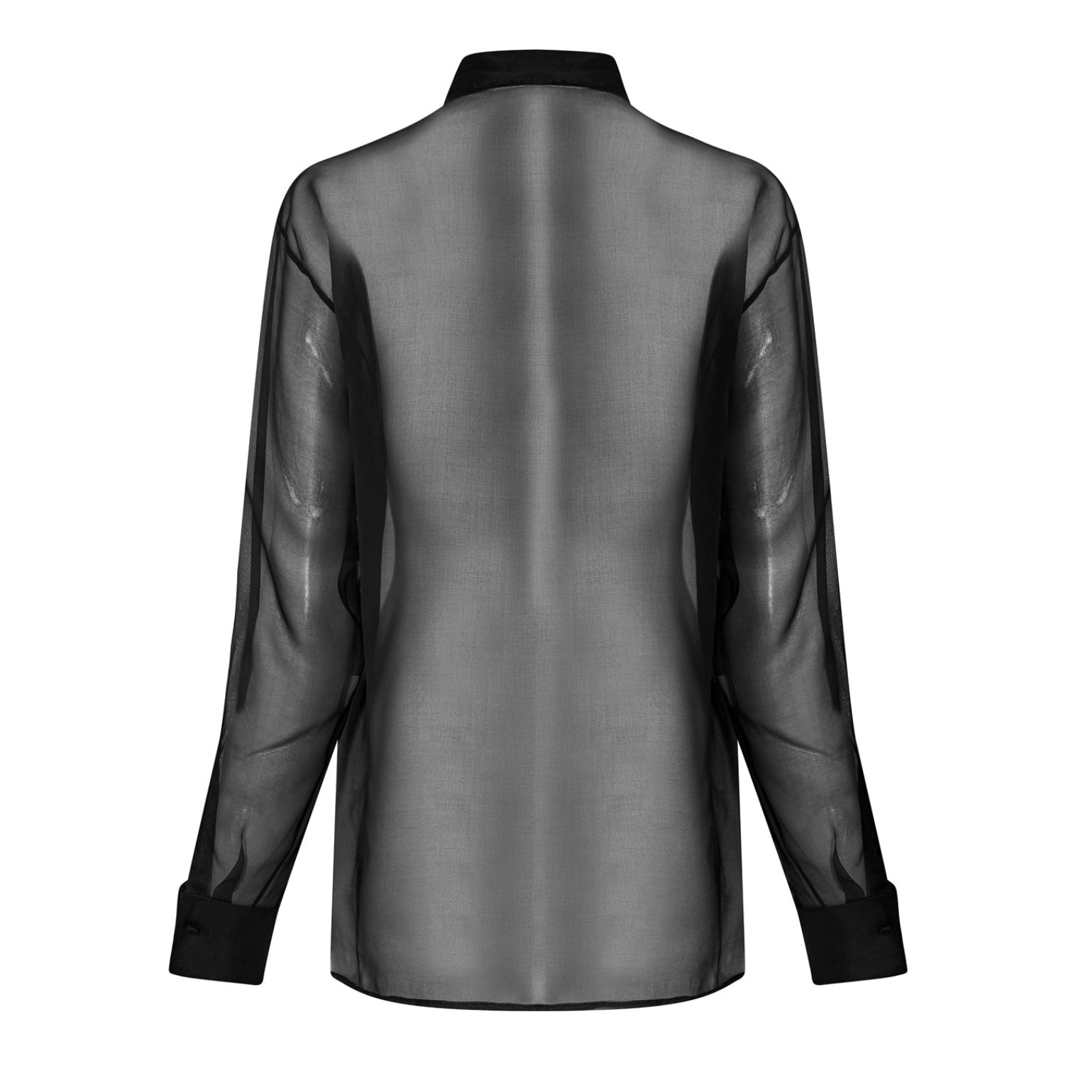 LUXURY HUB PRADA SHEER ORGANZA SHIRT