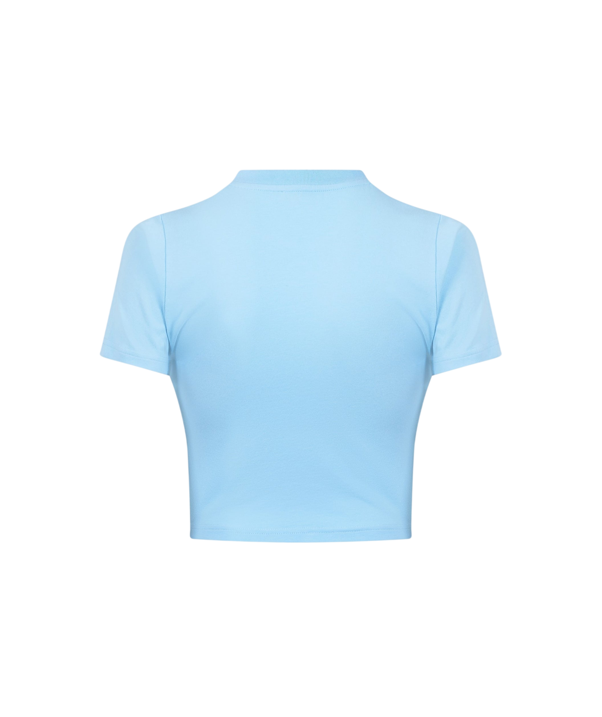 LUXURY HUB CASABLANCA WOMEN'S BLADE FITTED CROPPED BABY TEE