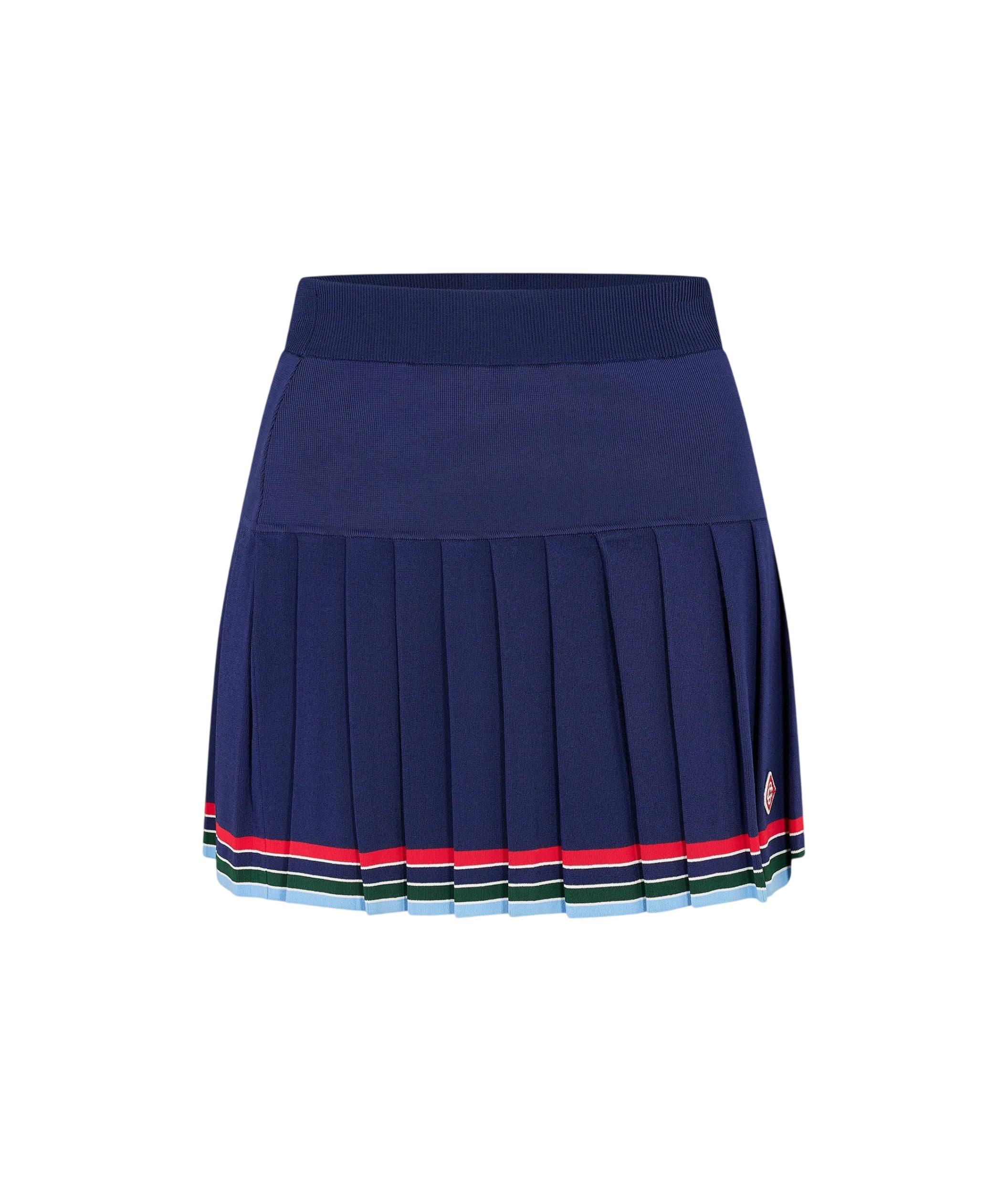 LUXURY HUB CASABLANCA WOMEN'S BASEBALL HIGH WAISTED MINI SKIRT