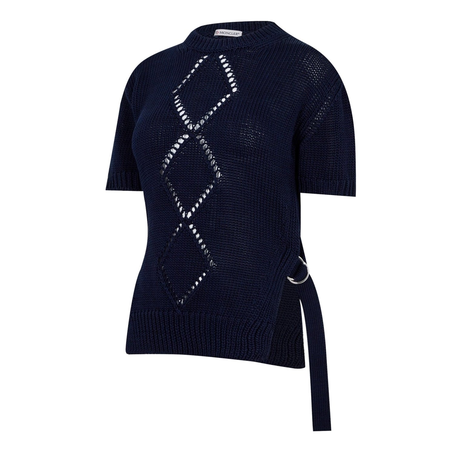 LUXURY HUB  MONCLER CROTCHET KNIT TOP