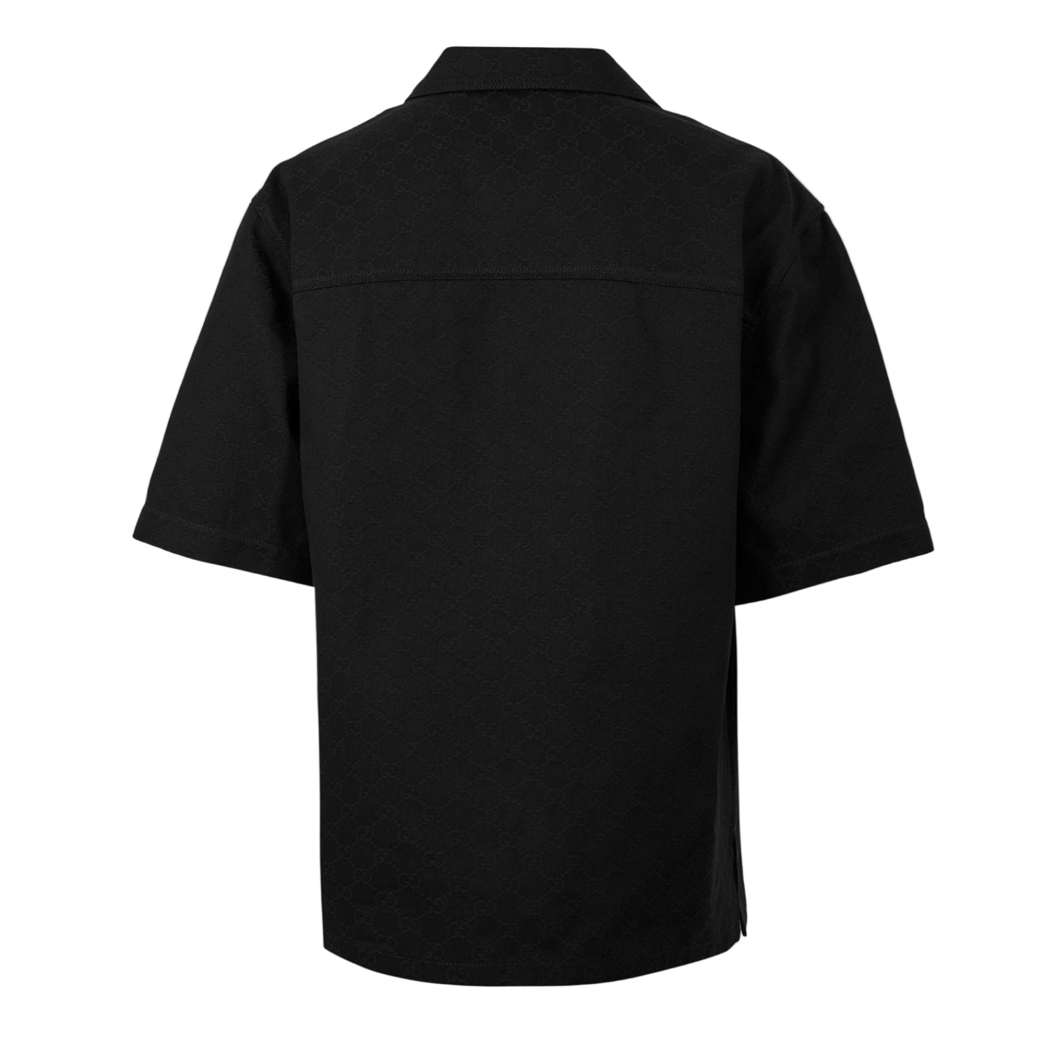 LUXURY HUB GUCCI GG DENIM SHORT-SLEEVED SHIRT