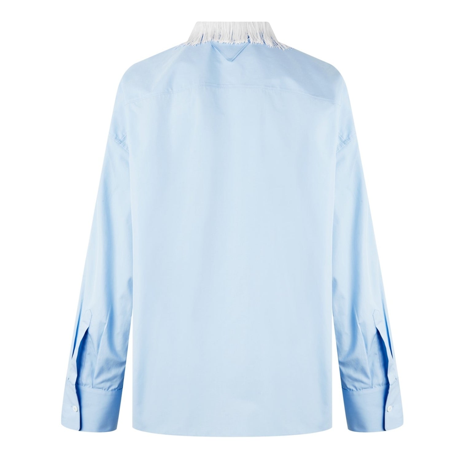 LUXURY HUB PRADA FRINGED POPLIN SHIRT