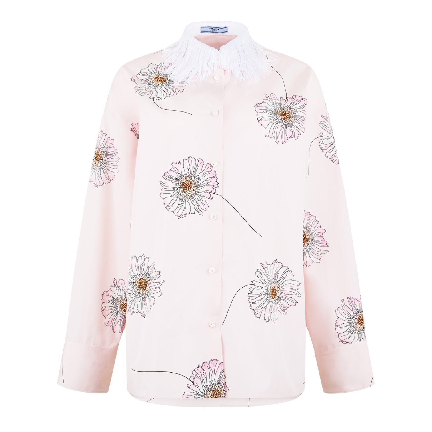 LUXURY HUB PRADA PRINTED POPLIN SHIRT