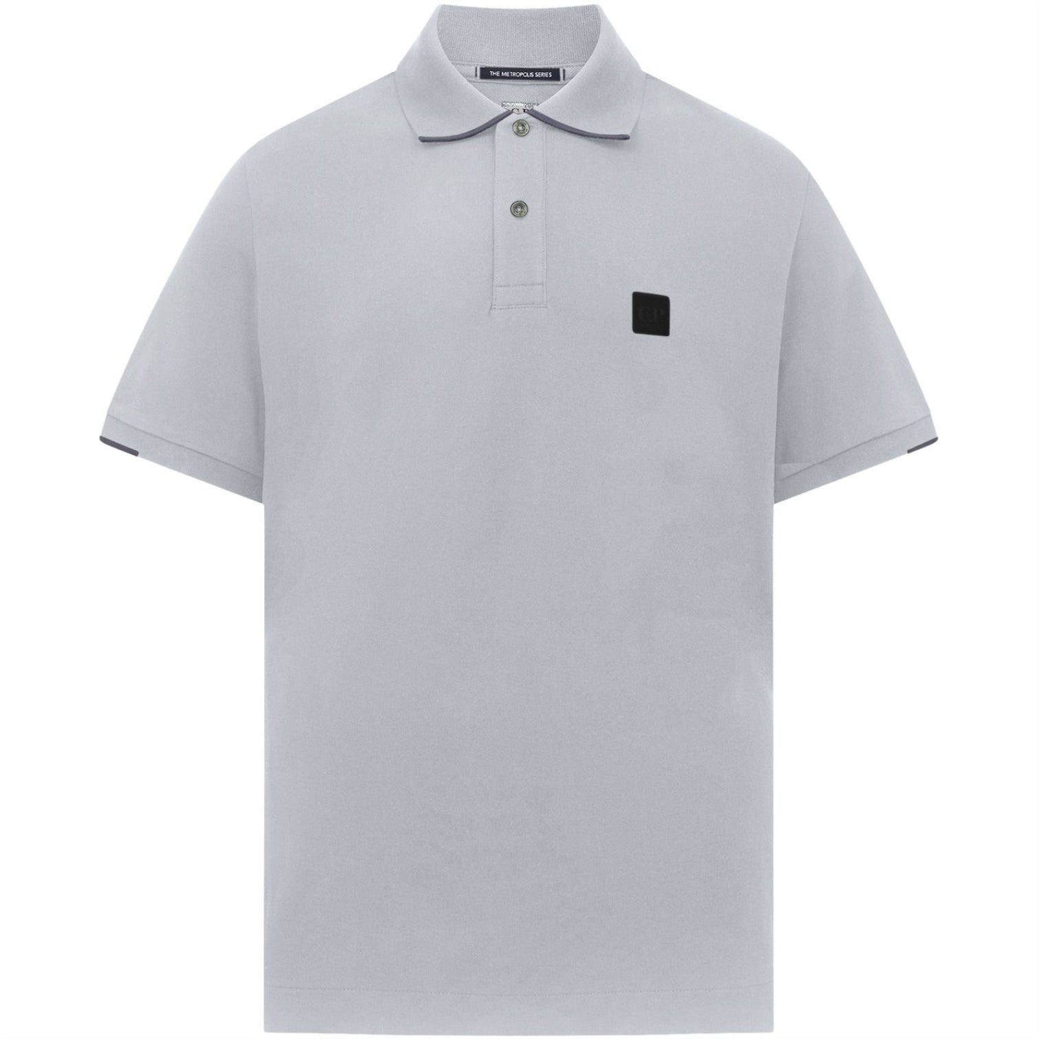 LUXURY HUB CP COMPANY METROPOLIS RIB STRETCH TIPPED POLO SHIRT