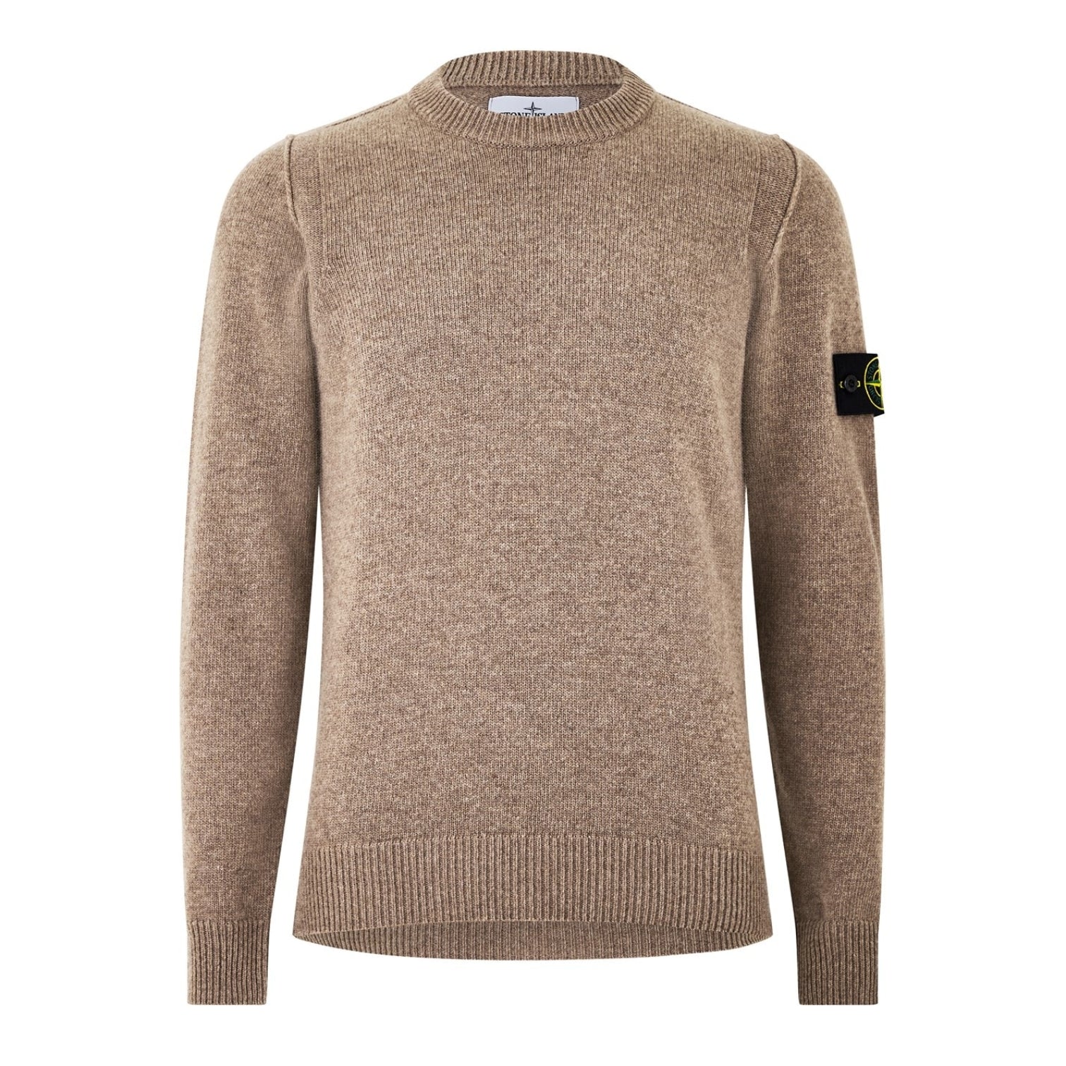 LUXURY HUB STONE ISLAND LAMBSWOOL CREW NECK KNIT JUMPER