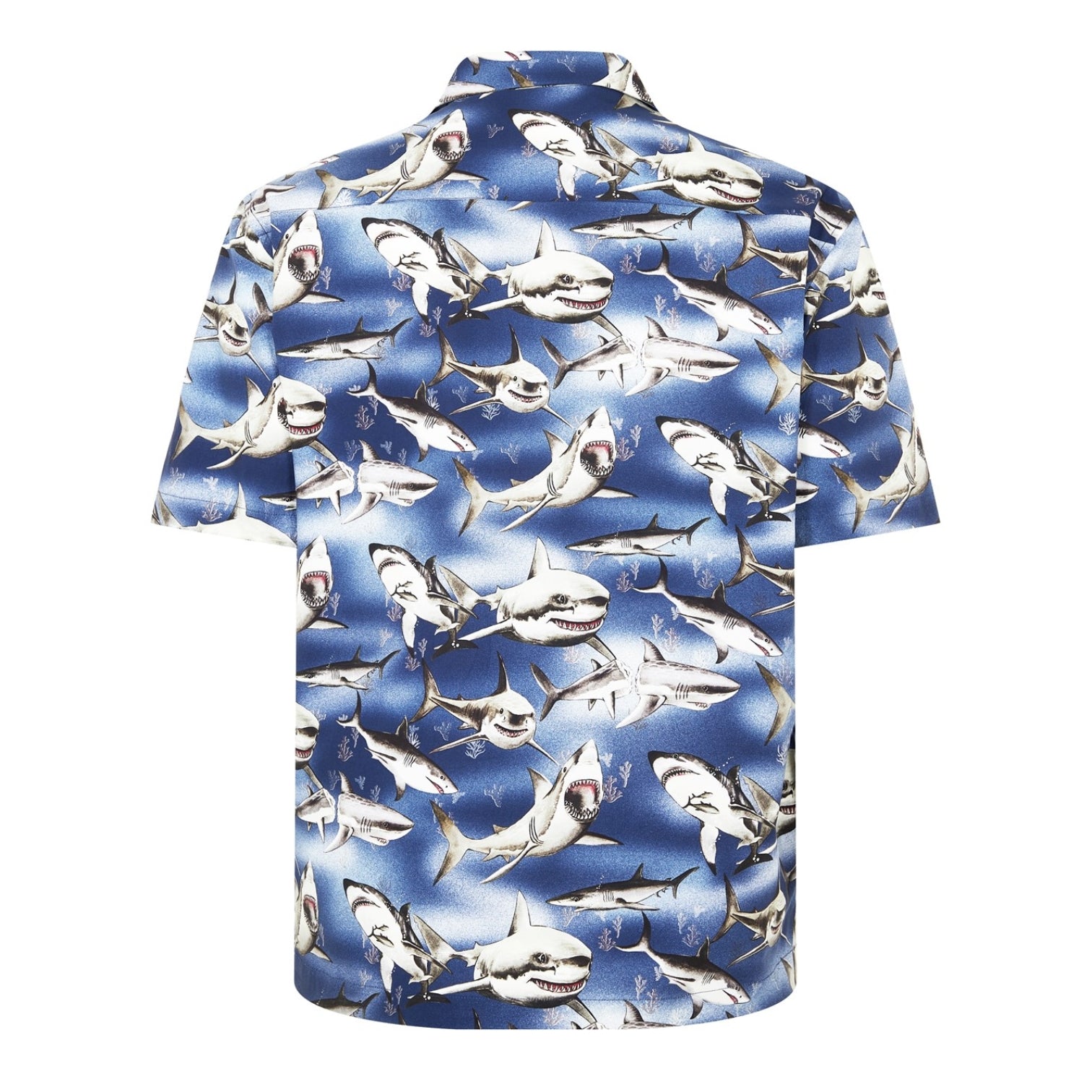 LUXURY HUB PALM ANGELS SHARK BOWLING SHIRT