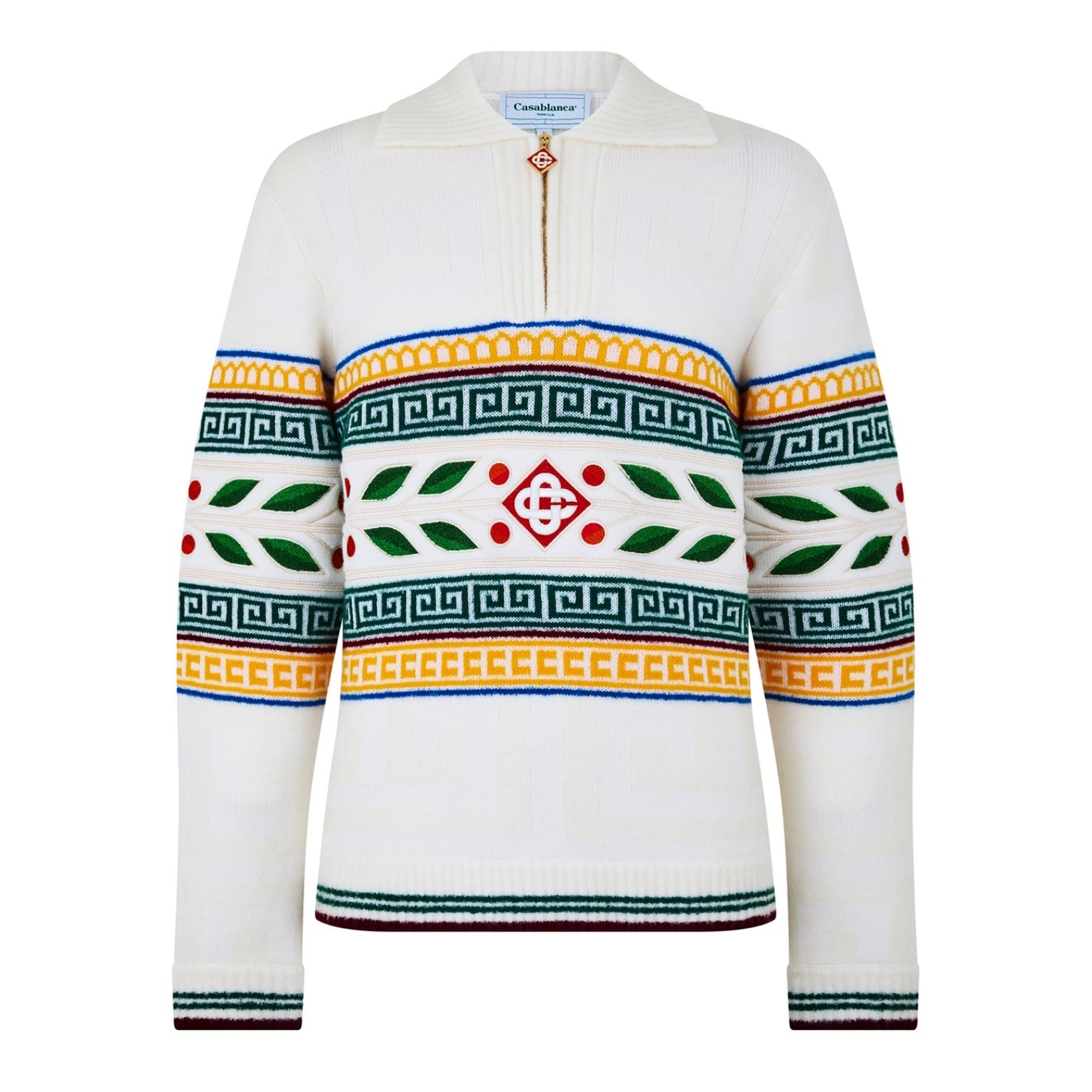 LUXURY HUB CASABLANCA LAUREL OLYMPIQUE SWEATER