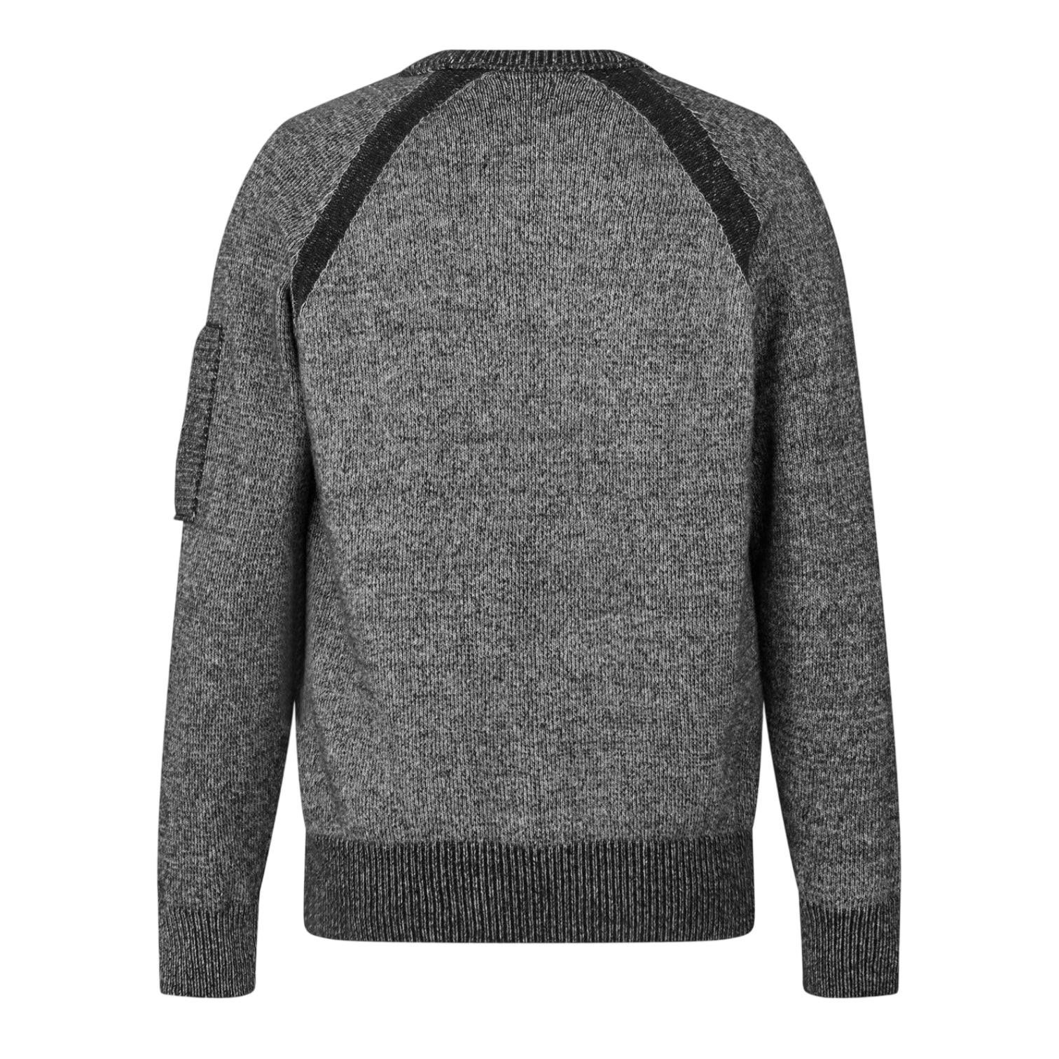 LUXURY HUB CP COMPANY MEN'S LENS CREW KNITTED TURTLE NECK JUMPER