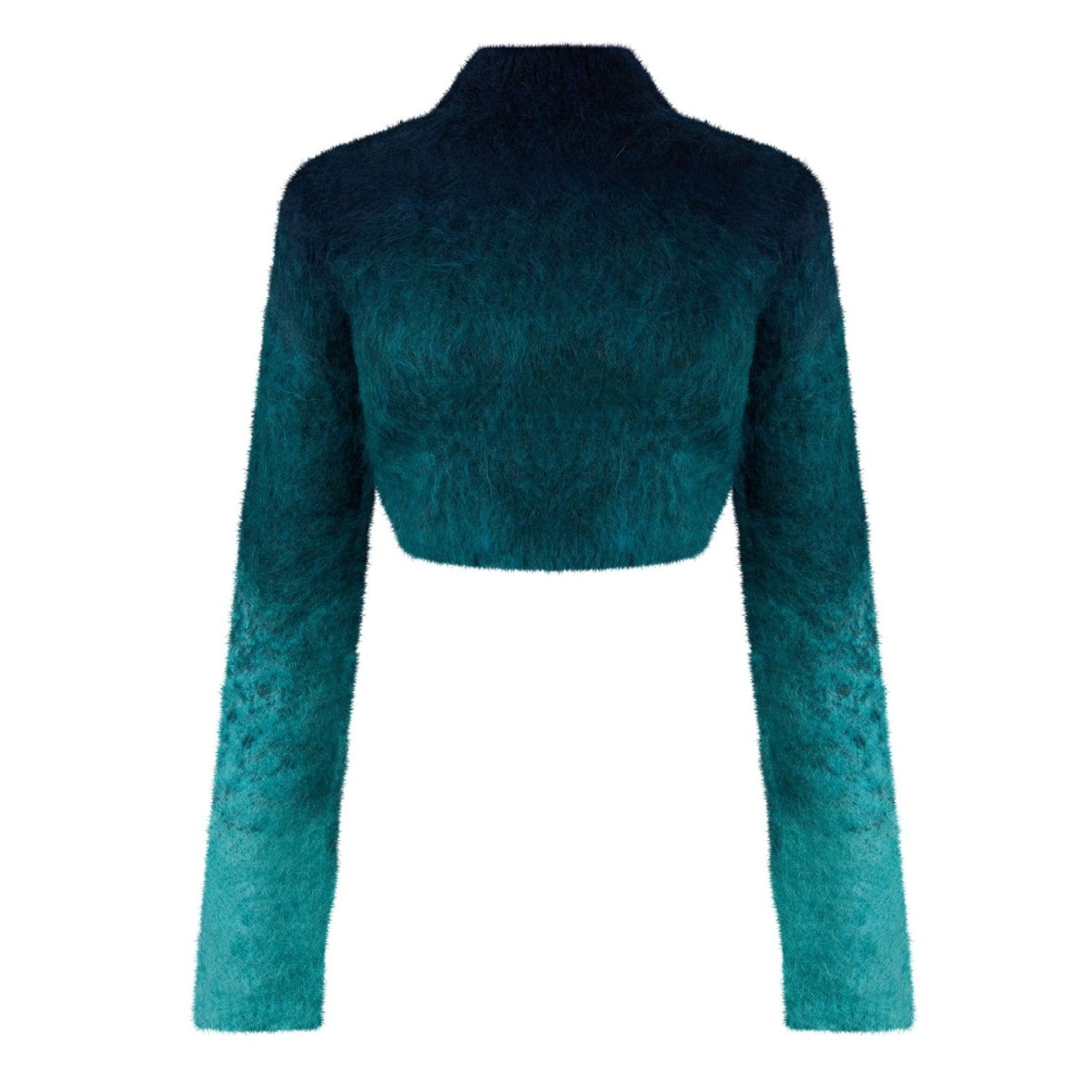 LUXURY HUB CASABLANCA GRADIENT MOHAIR HIGH NECK JUMPER