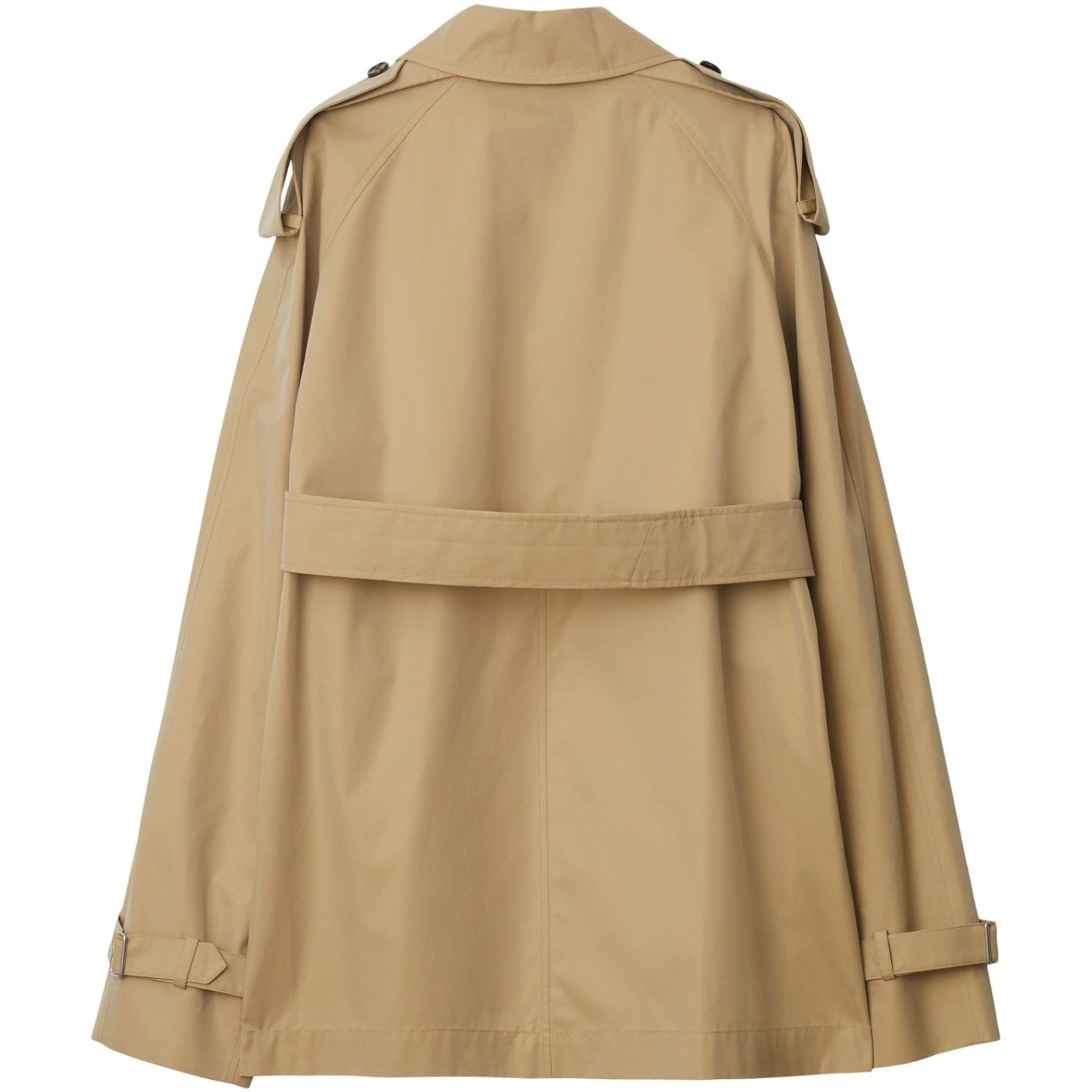 LUXURY HUB BURBERRY SHORT GABARDINE TRENCH COAT.