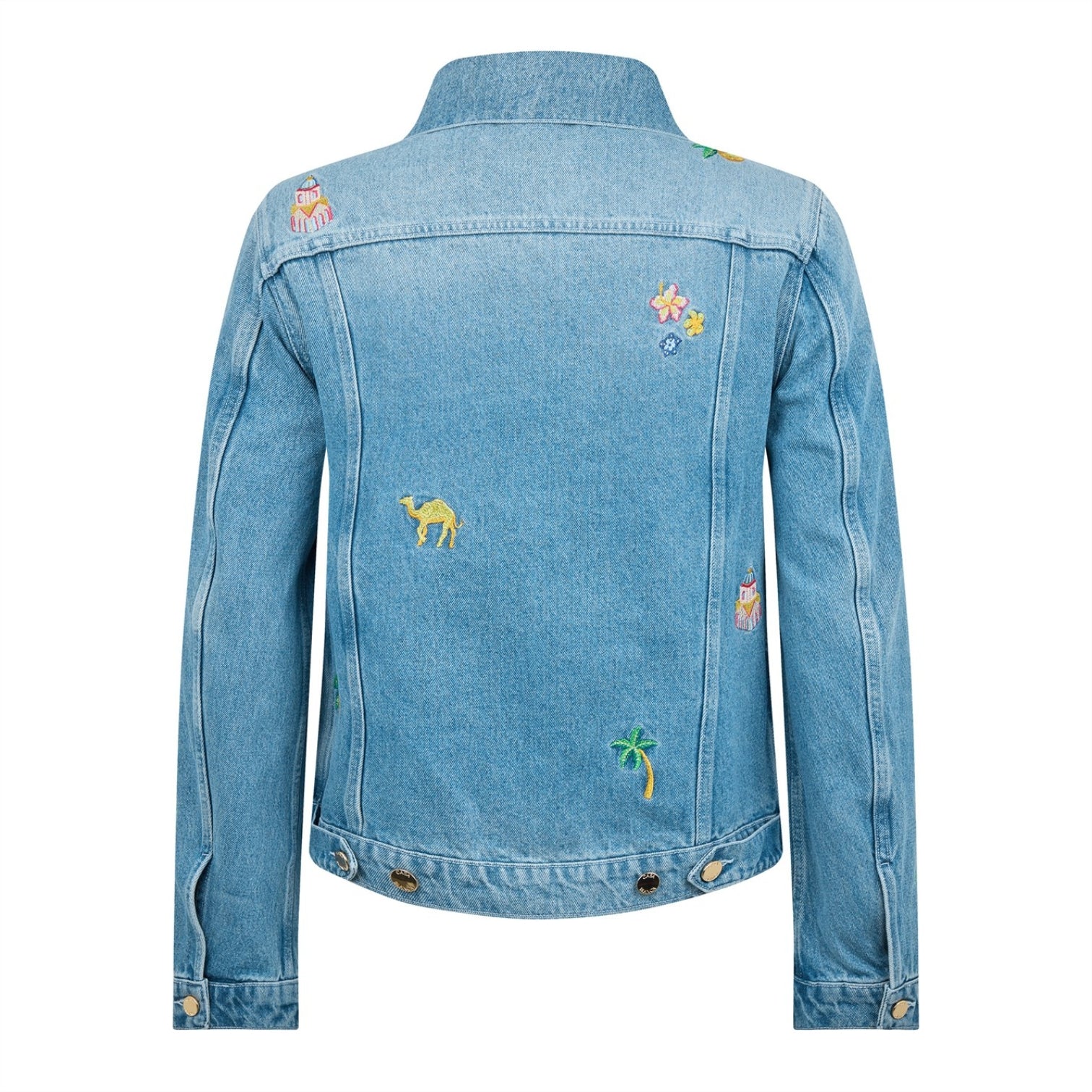 LUXURY HUB CASABLANCA CASA DENIM MOTIF JACKET