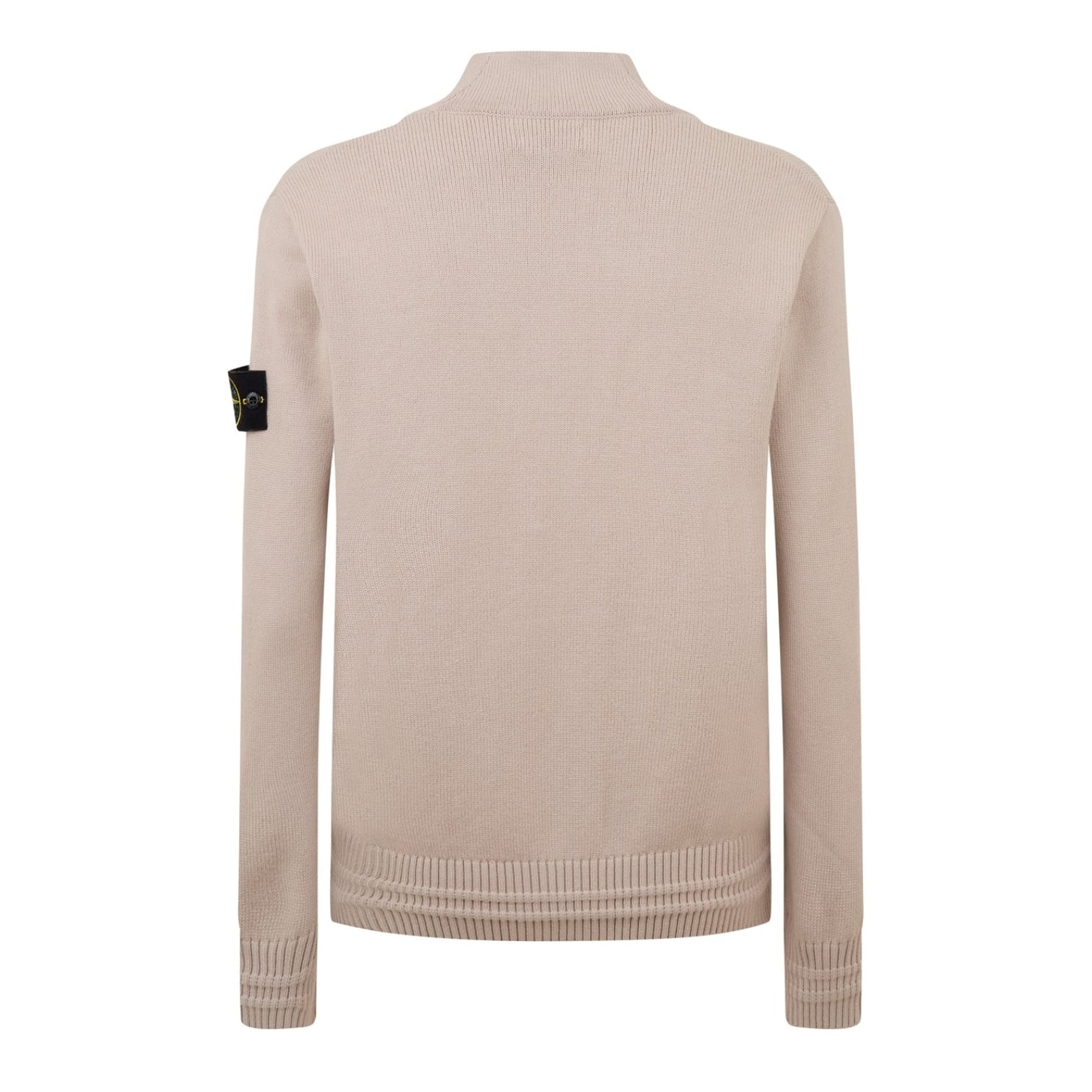 LUXURY HUB STONE ISLAND BADGE KNIT CARDIGAN