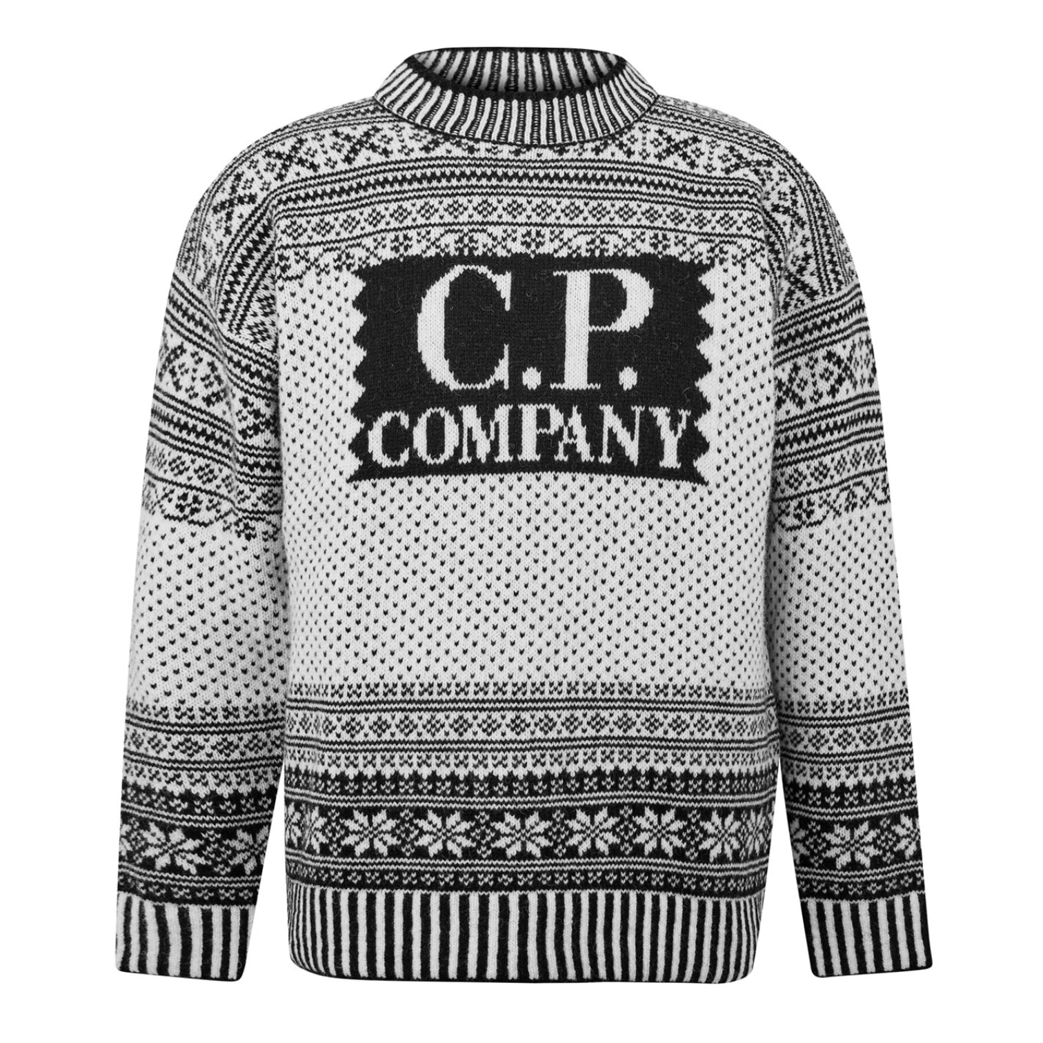 LUXURY HUB CP COMPANY CREW NECK KNITWEAR