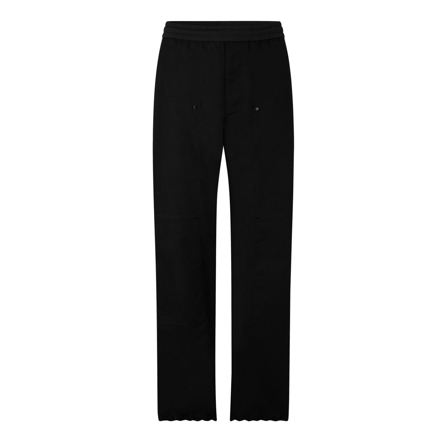 LUXURY HUB MONCLER EMBROIDERED LOGO TROUSERS
