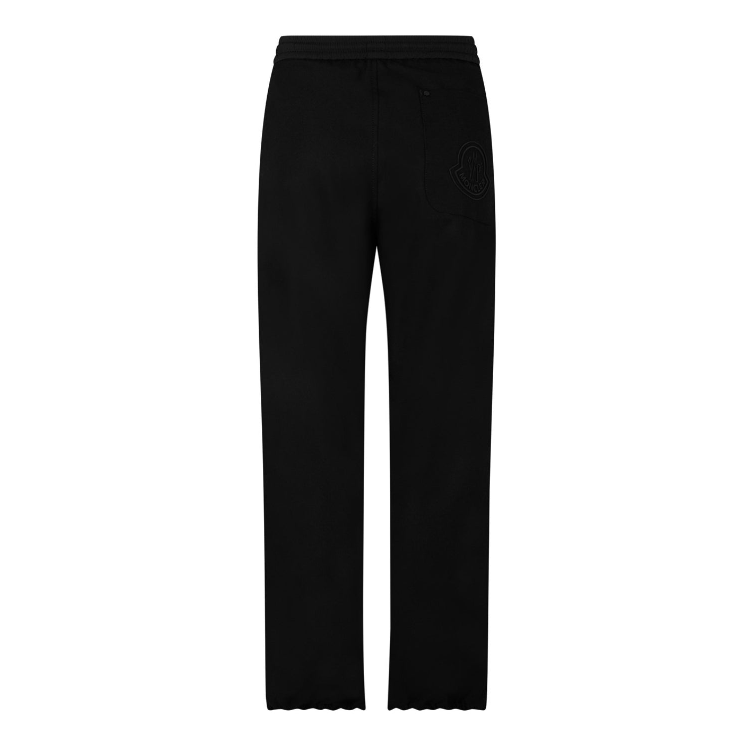 LUXURY HUB MONCLER EMBROIDERED LOGO TROUSERS