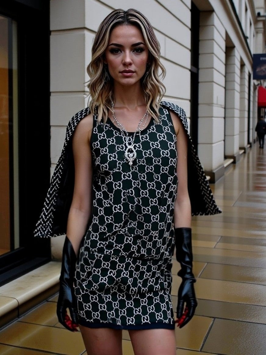 LUXURY HUB GUCCI GG KNIT DRESS