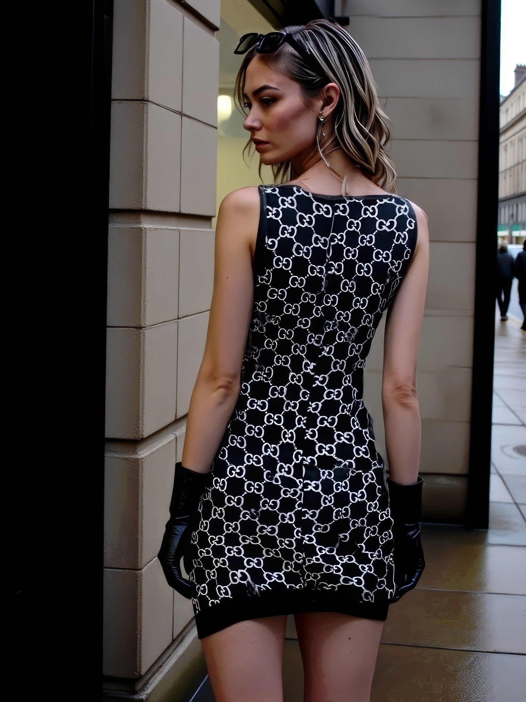 LUXURY HUB GUCCI GG KNIT DRESS